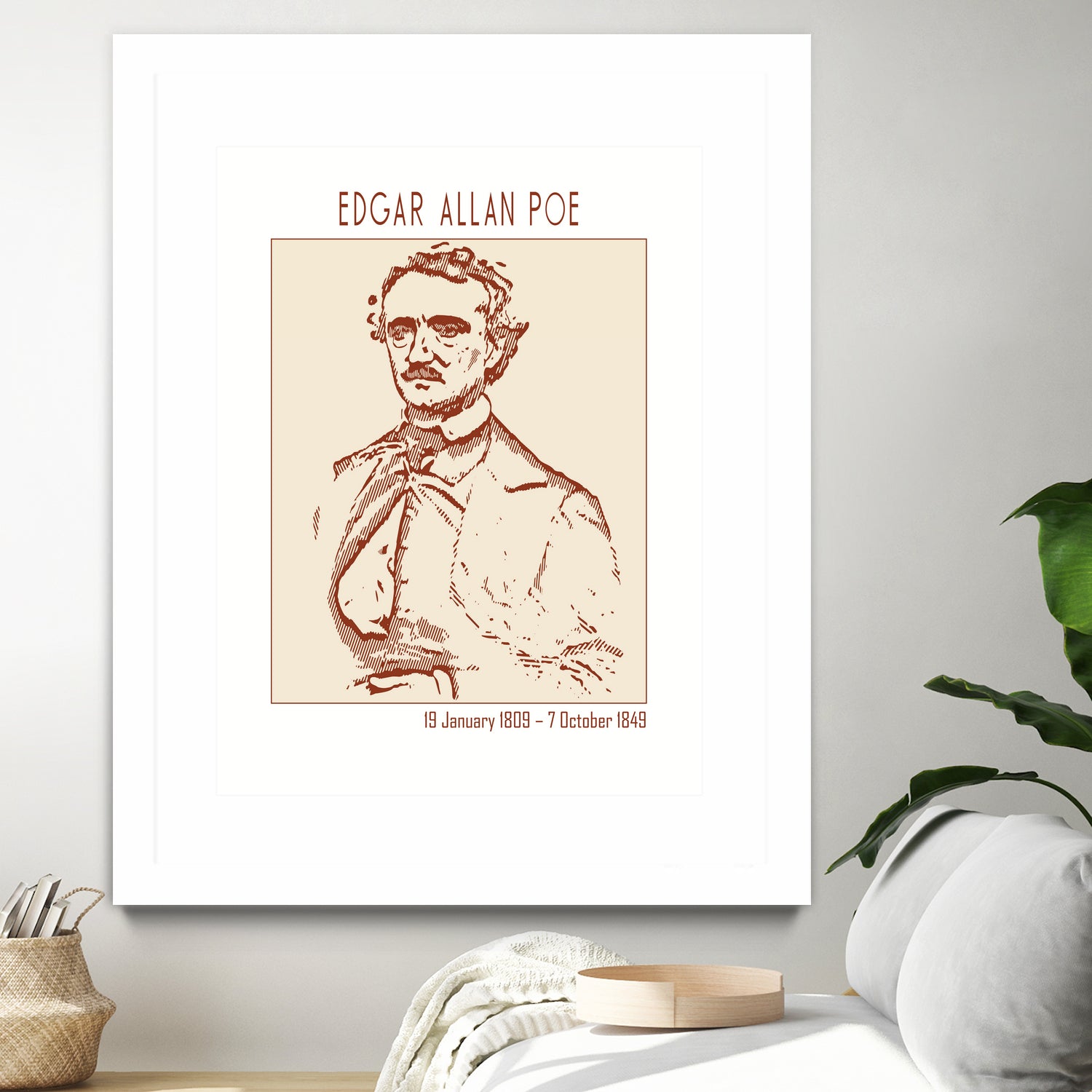 Vintage Poe Portrait by Doa Project on GIANT ART - 3000 illustration