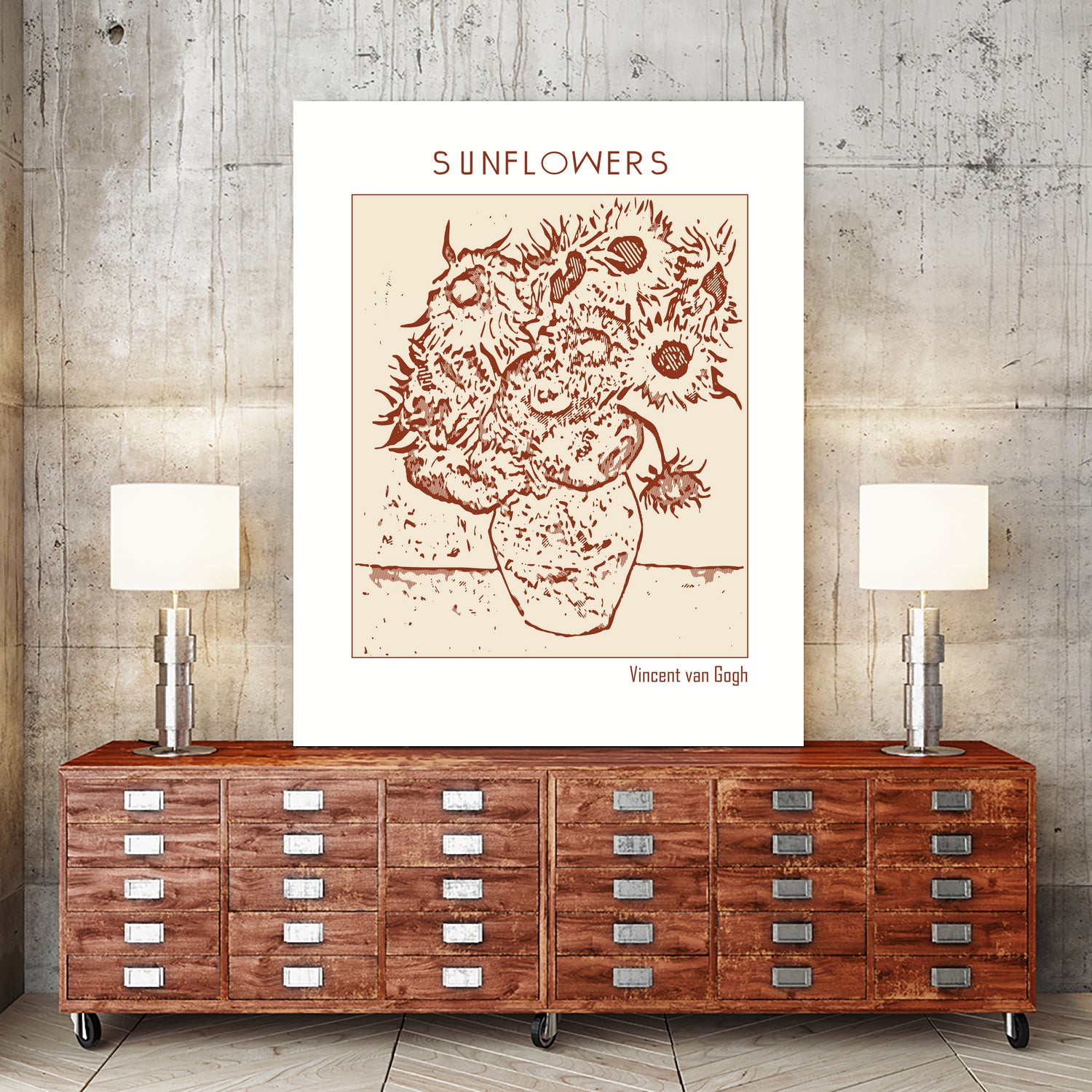 Golden Blooms by Doa Project on GIANT ART - 3000 illustration