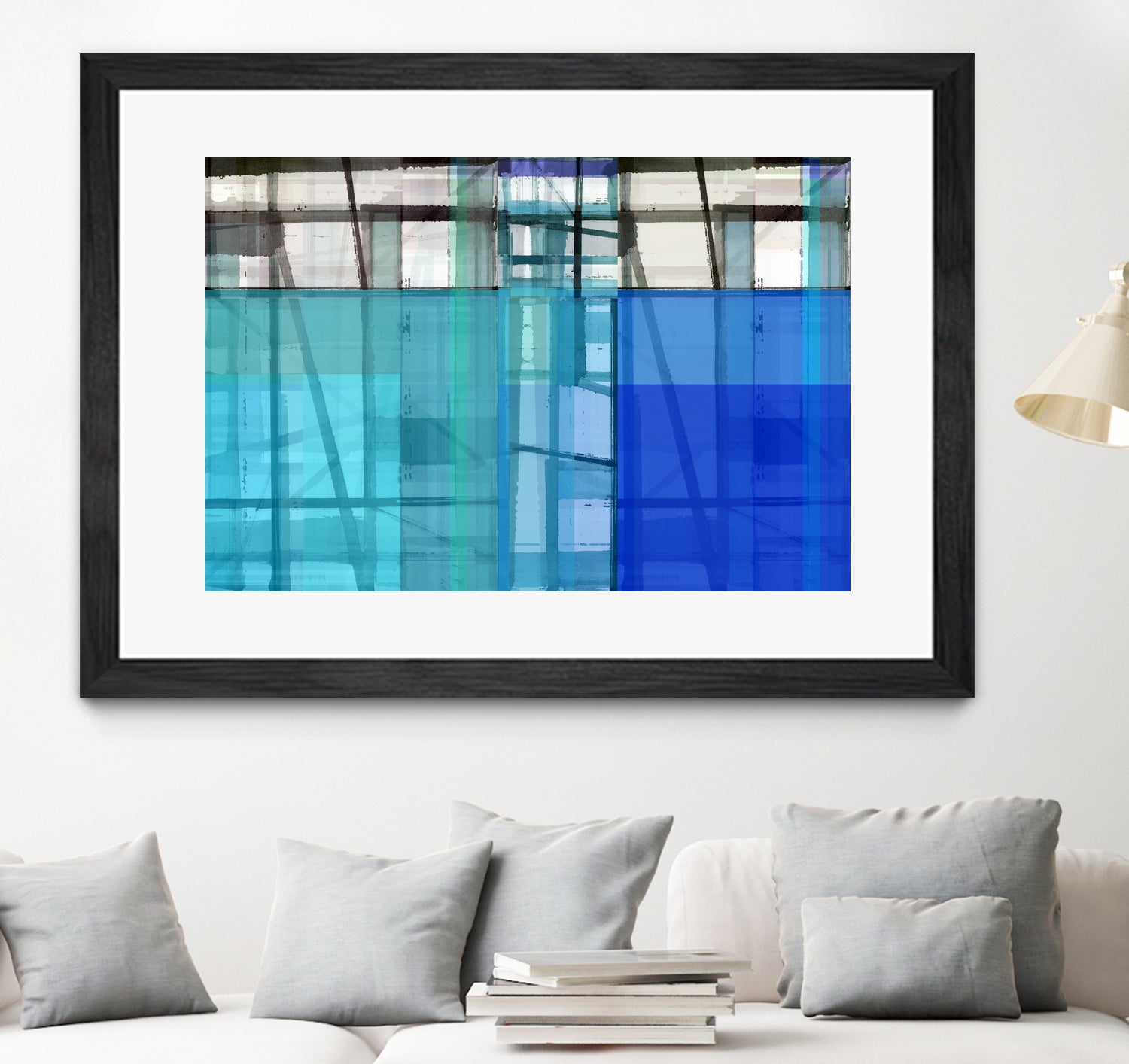 Living By The Ocean 1 by Cartissi on GIANT ART - blue abstract