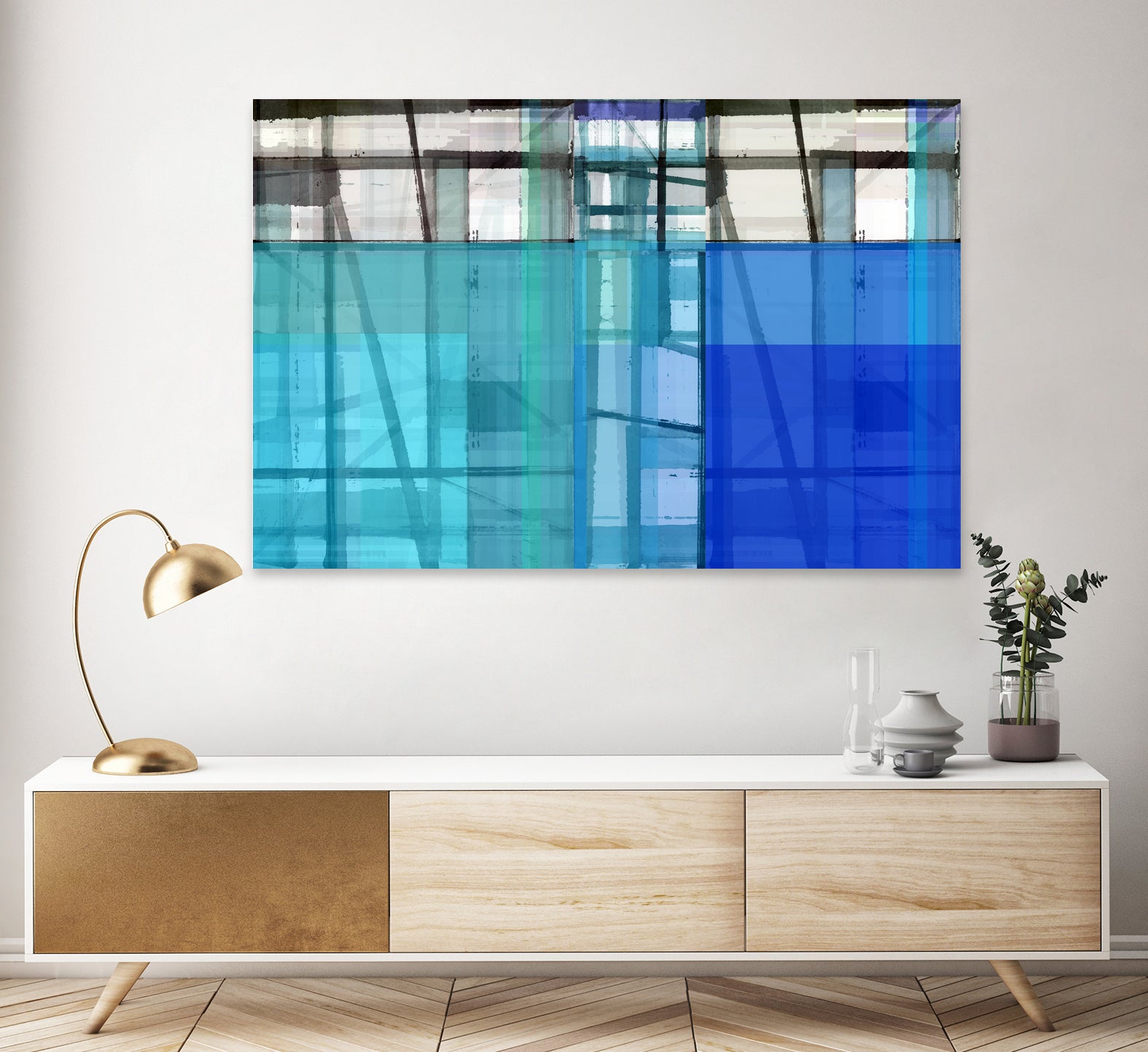 Living By The Ocean 1 by Cartissi on GIANT ART - blue abstract