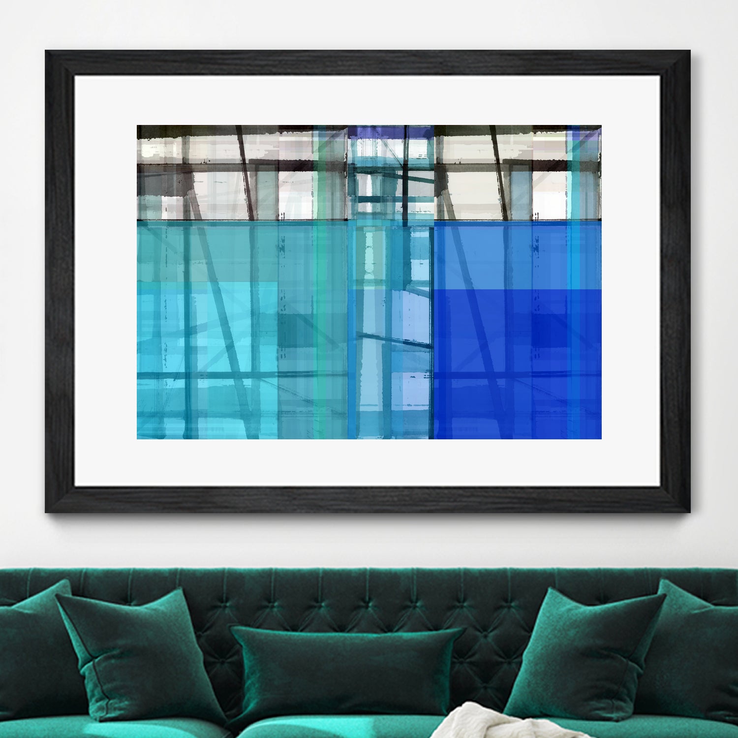 Living By The Ocean 1 by Cartissi on GIANT ART - blue abstract