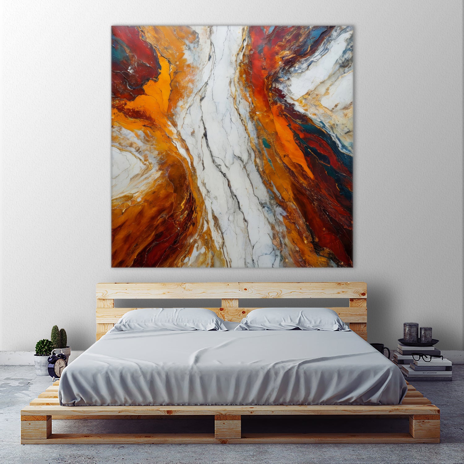Fiery Orange And Red Hues by Alpenglow Workshop on GIANT ART - abstract abstract art