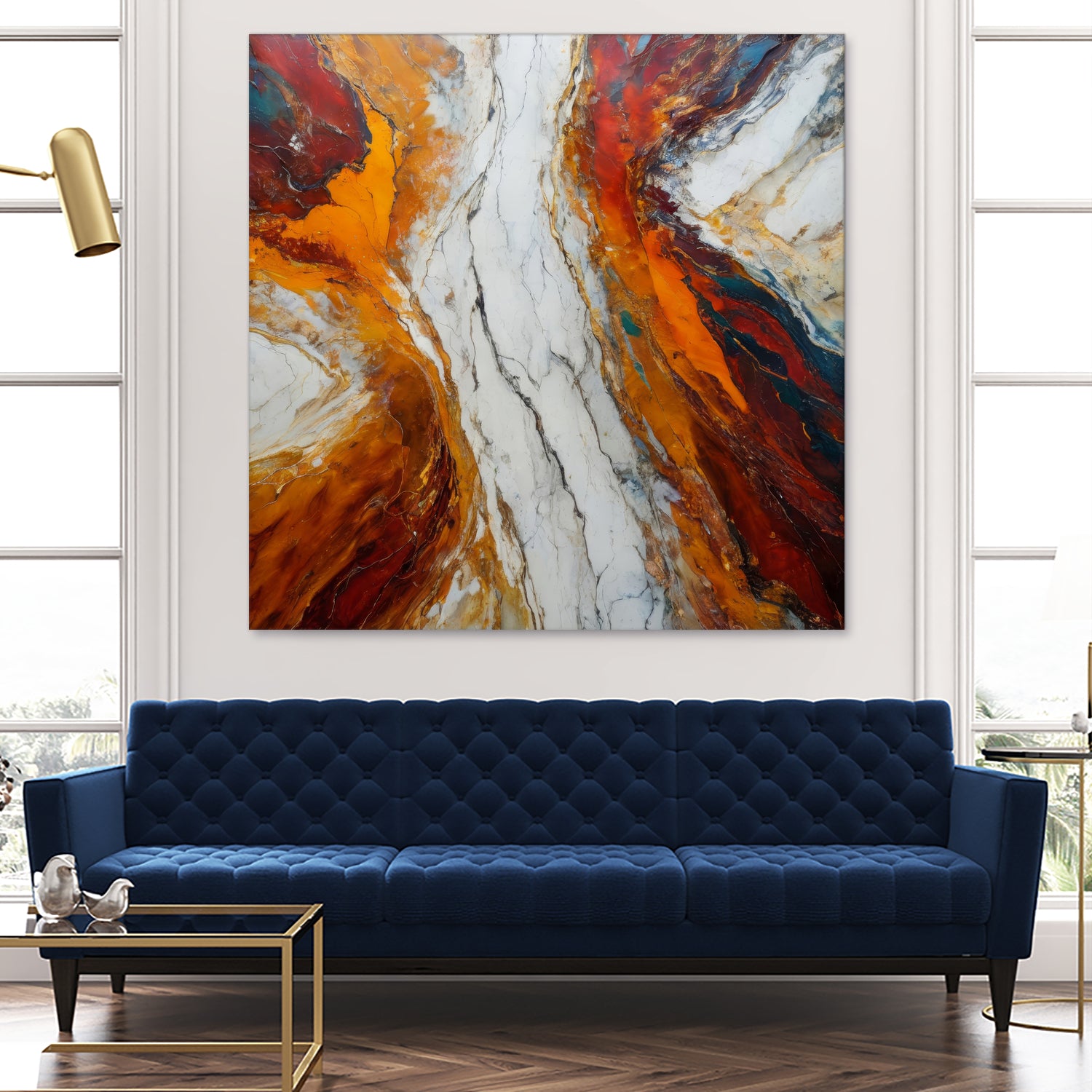 Fiery Orange And Red Hues by Alpenglow Workshop on GIANT ART - abstract abstract art