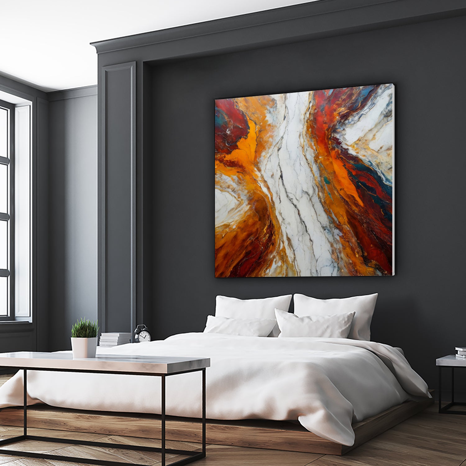 Fiery Orange And Red Hues by Alpenglow Workshop on GIANT ART - abstract abstract art