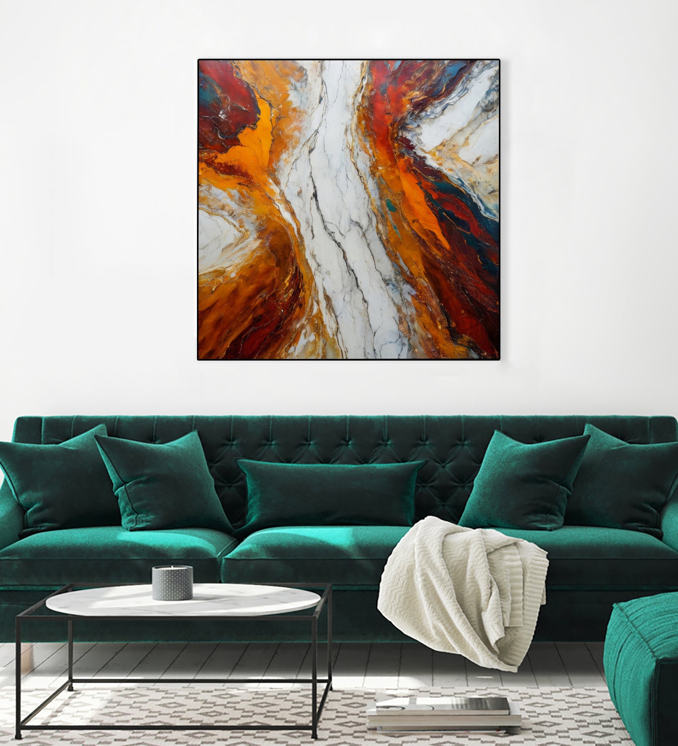 Fiery Orange And Red Hues by Alpenglow Workshop on GIANT ART - abstract abstract art