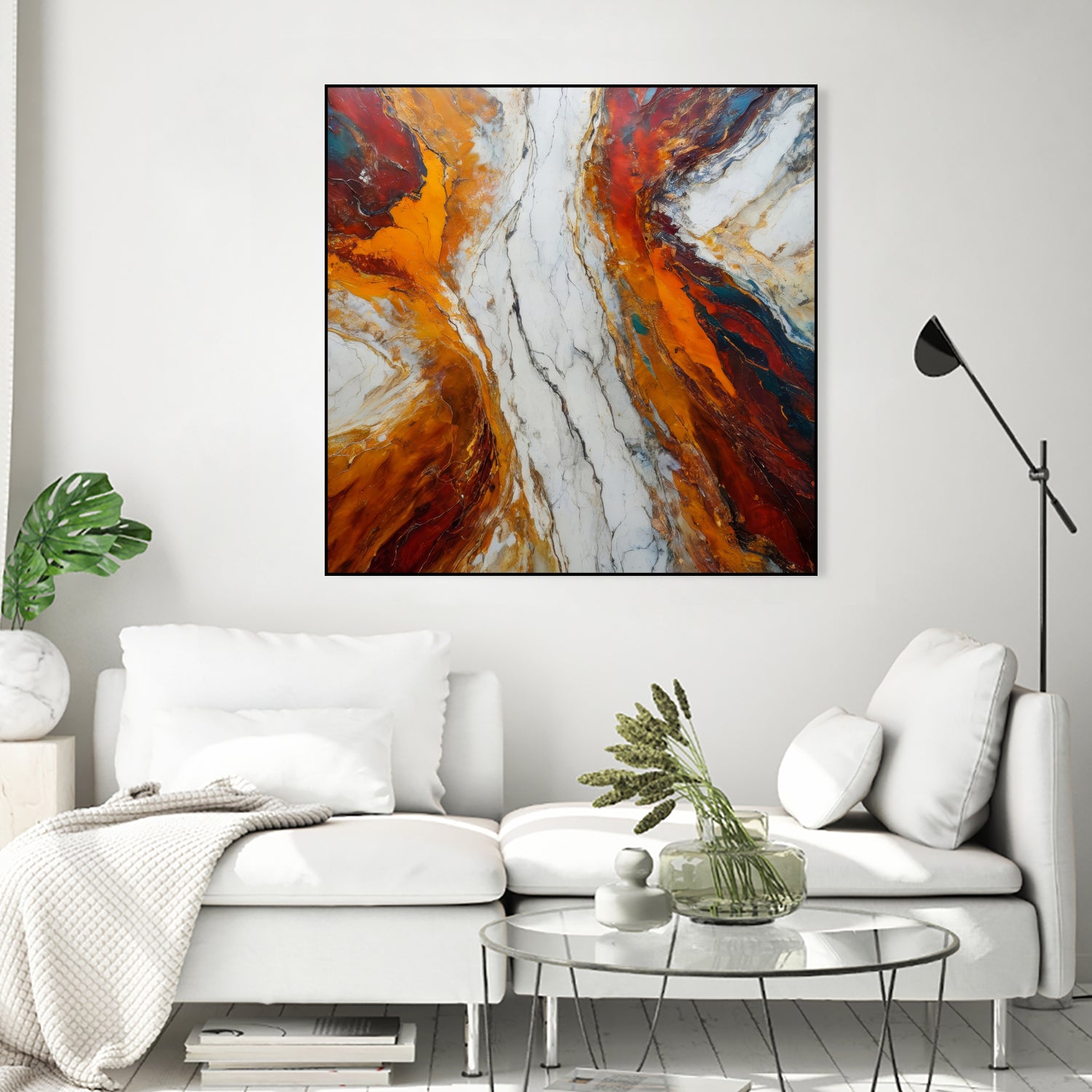 Fiery Orange And Red Hues by Alpenglow Workshop on GIANT ART - abstract abstract art