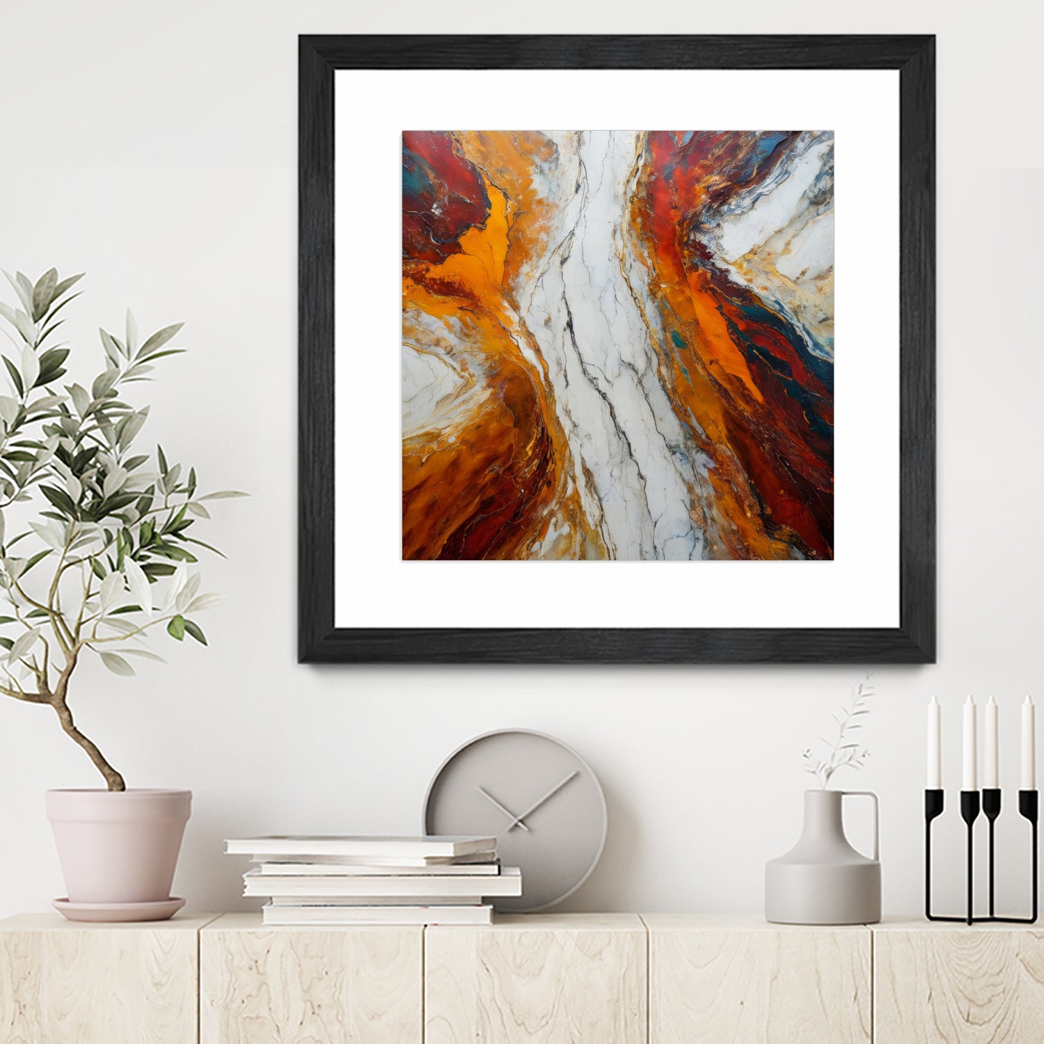 Fiery Orange And Red Hues by Alpenglow Workshop on GIANT ART - abstract abstract art