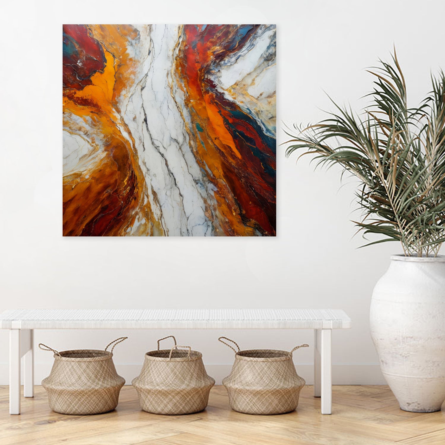 Fiery Orange And Red Hues by Alpenglow Workshop on GIANT ART - abstract abstract art