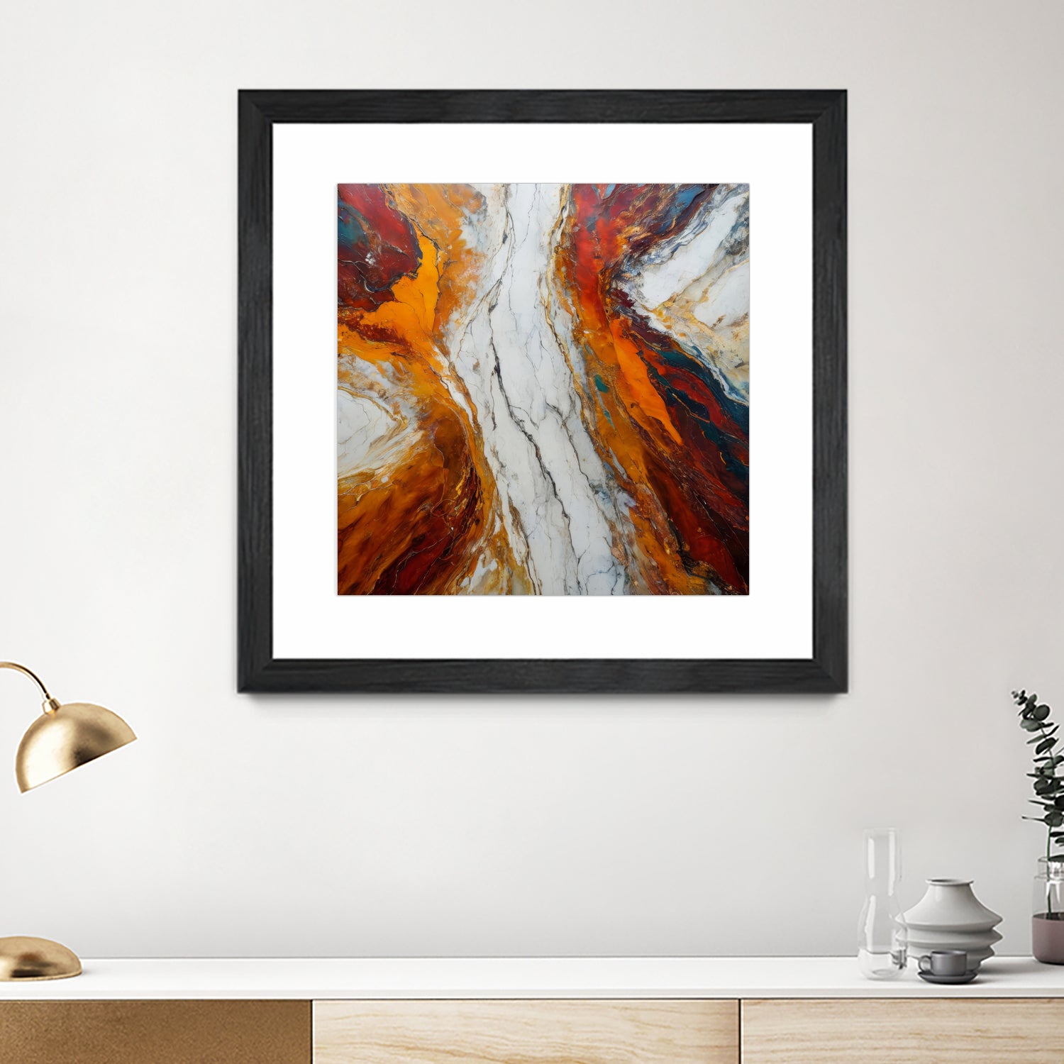 Fiery Orange And Red Hues by Alpenglow Workshop on GIANT ART - abstract abstract art