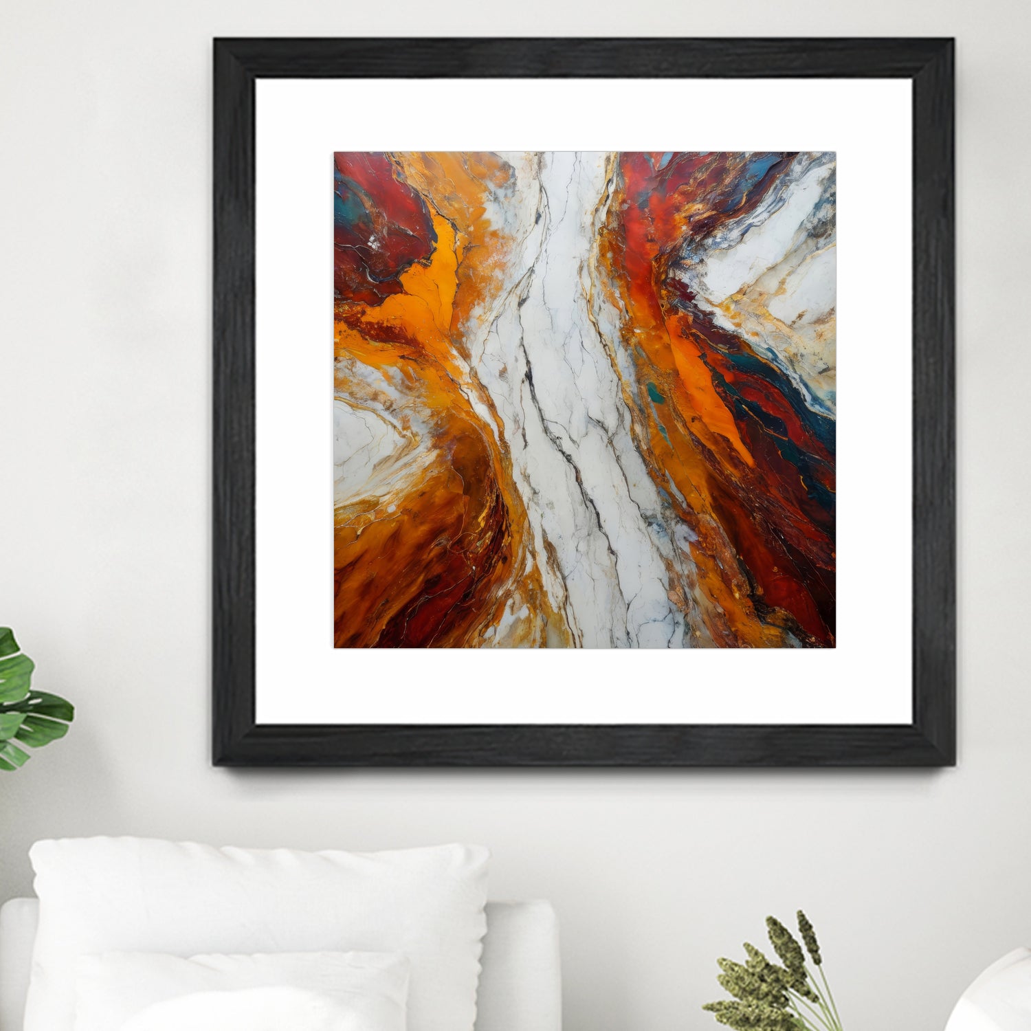 Fiery Orange And Red Hues by Alpenglow Workshop on GIANT ART - abstract abstract art