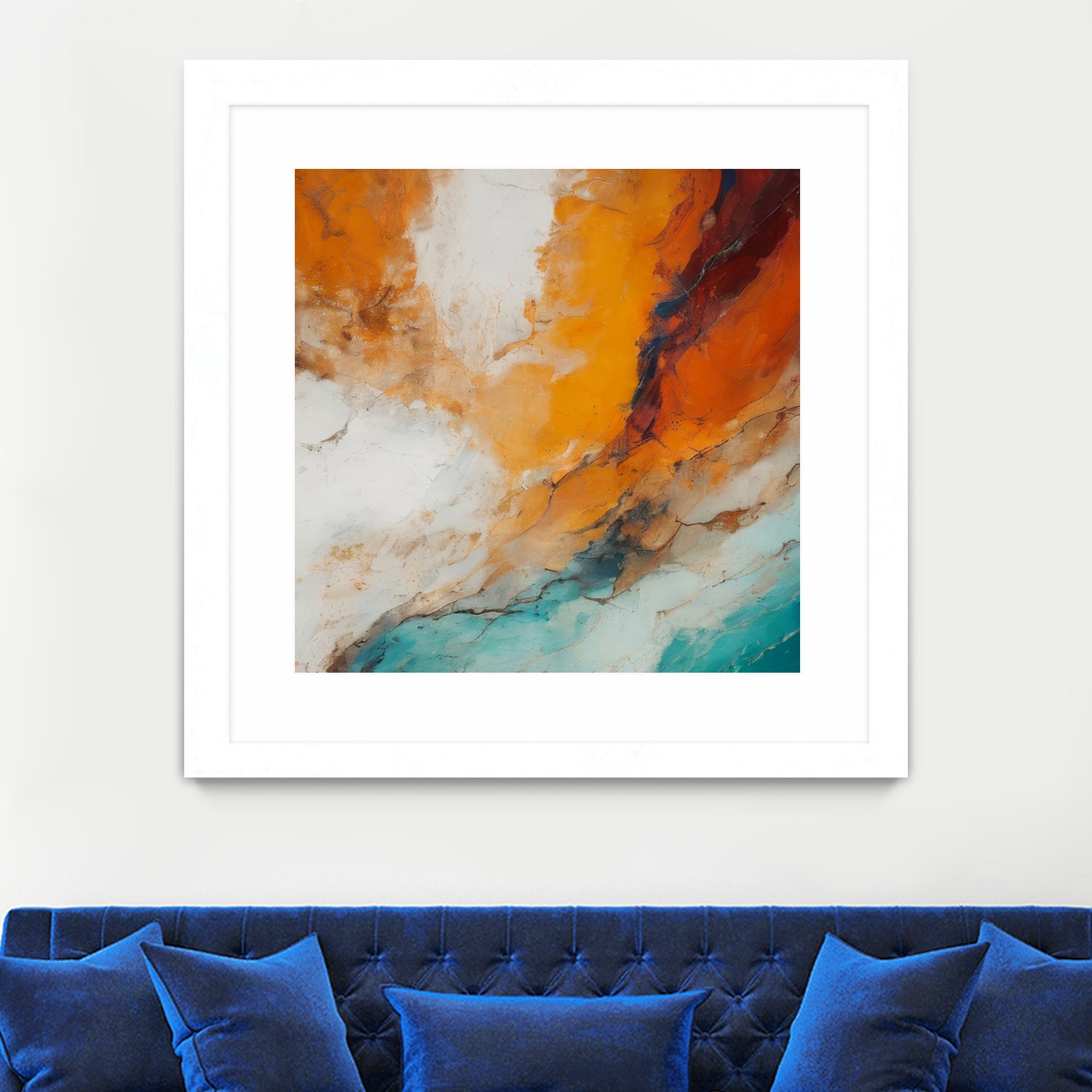 Fiery Horizon Burst by Alpenglow Workshop on GIANT ART - abstract abstract art