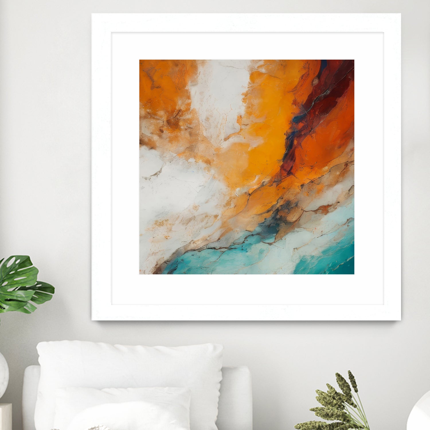 Fiery Horizon Burst by Alpenglow Workshop on GIANT ART - abstract abstract art