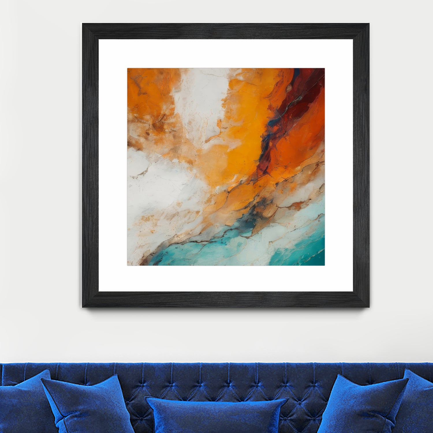 Fiery Horizon Burst by Alpenglow Workshop on GIANT ART - abstract abstract art