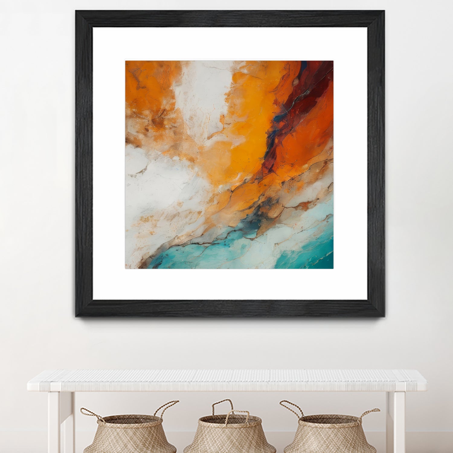 Fiery Horizon Burst by Alpenglow Workshop on GIANT ART - abstract abstract art
