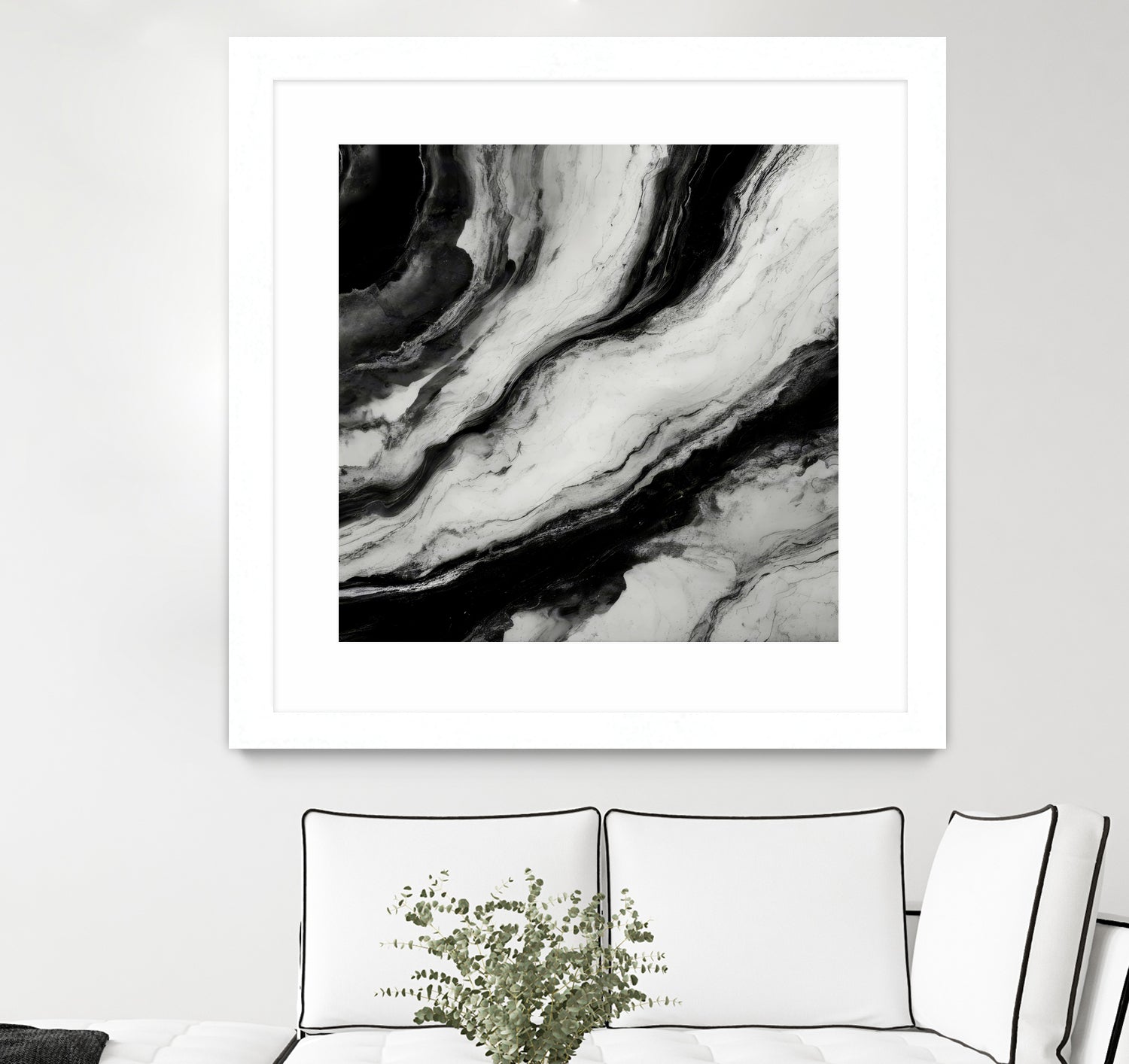 Monochrome Waves by Alpenglow Workshop on GIANT ART - 12000 illustration