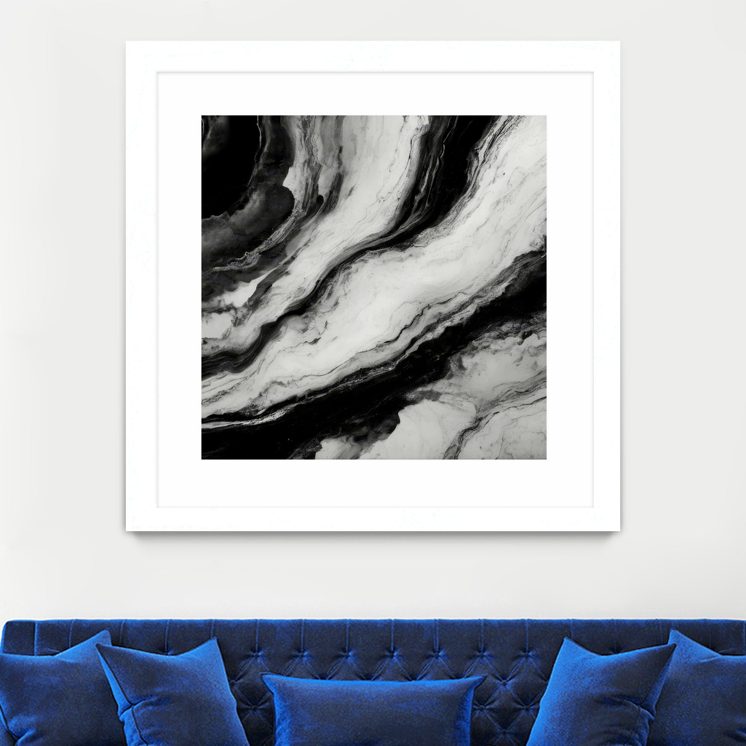 Monochrome Waves by Alpenglow Workshop on GIANT ART - 12000 illustration
