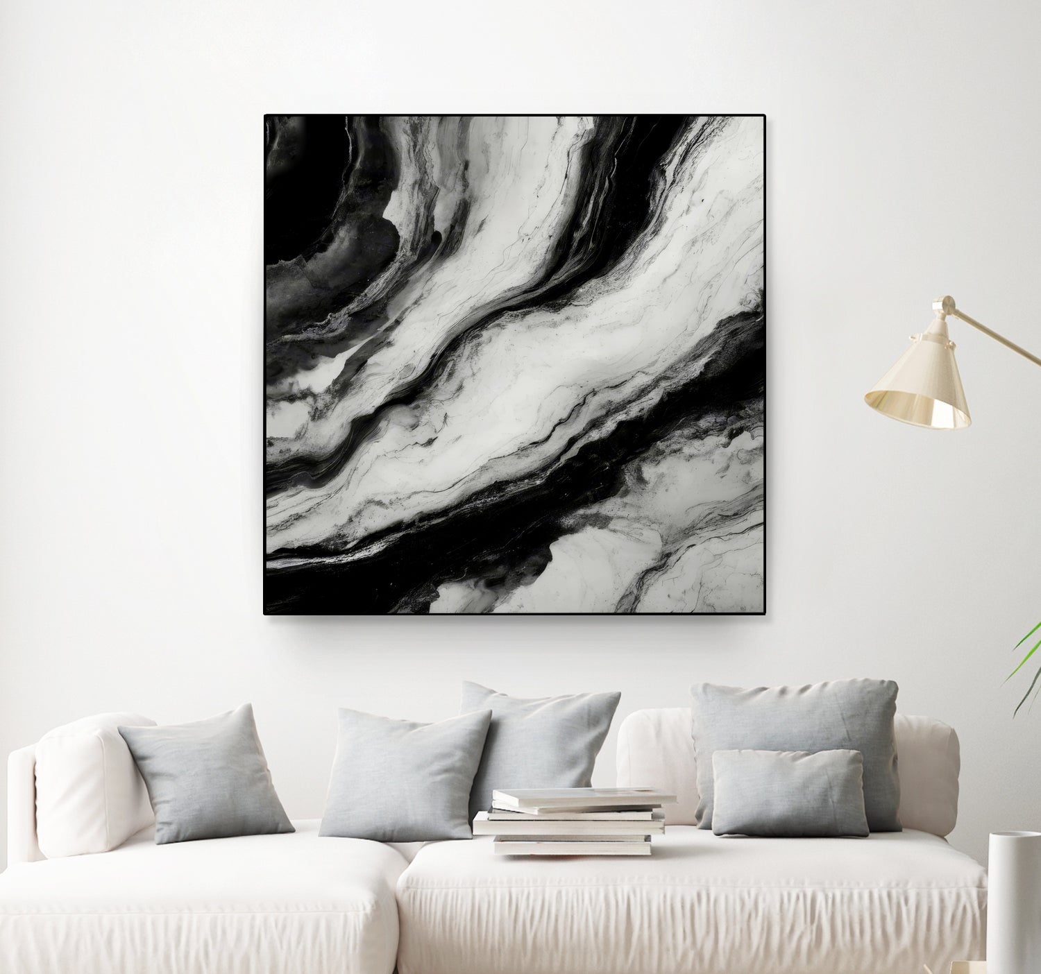 Monochrome Waves by Alpenglow Workshop on GIANT ART - 12000 illustration