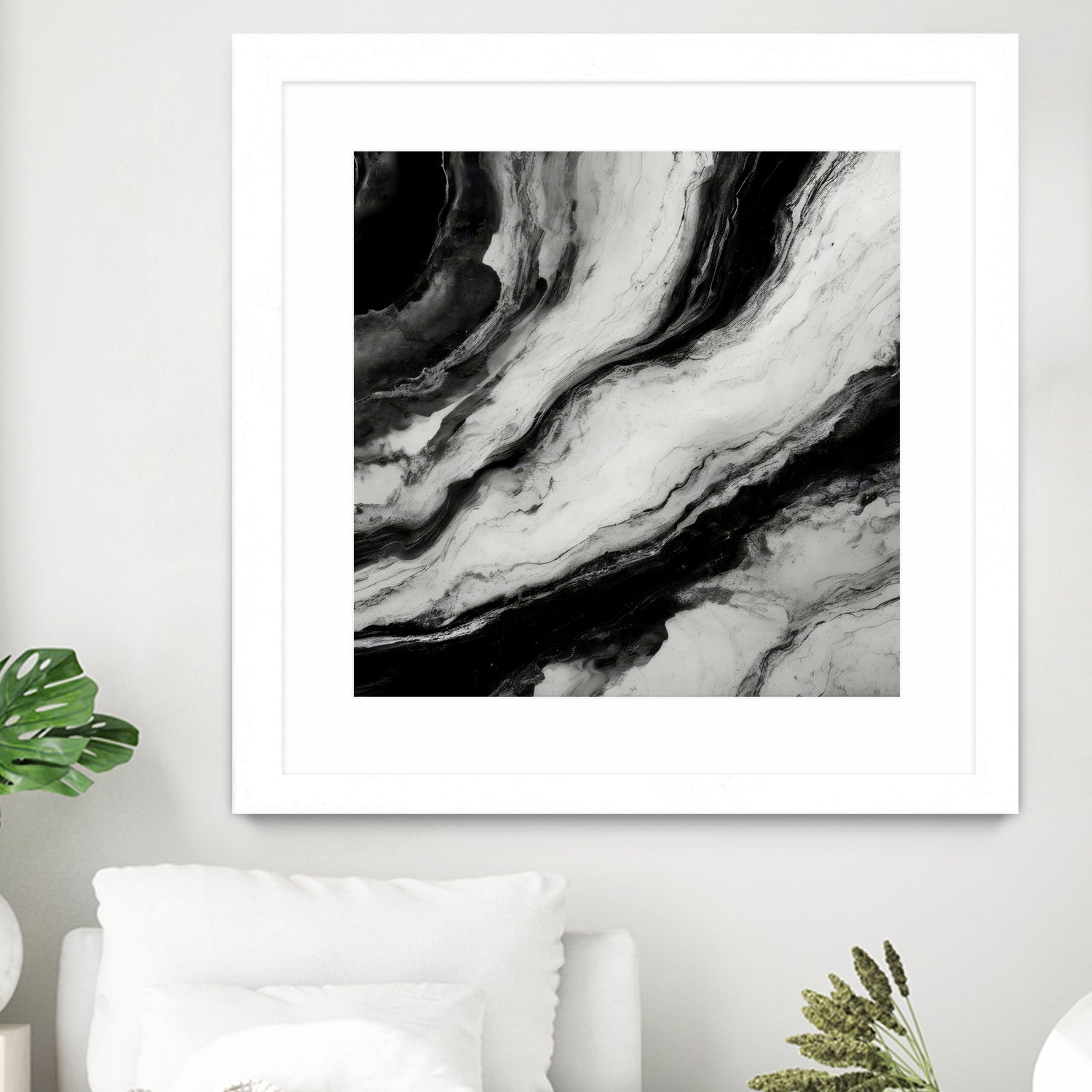 Monochrome Waves by Alpenglow Workshop on GIANT ART - 12000 illustration