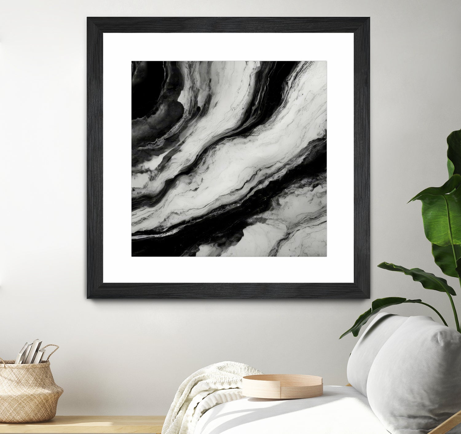 Monochrome Waves by Alpenglow Workshop on GIANT ART - 12000 illustration