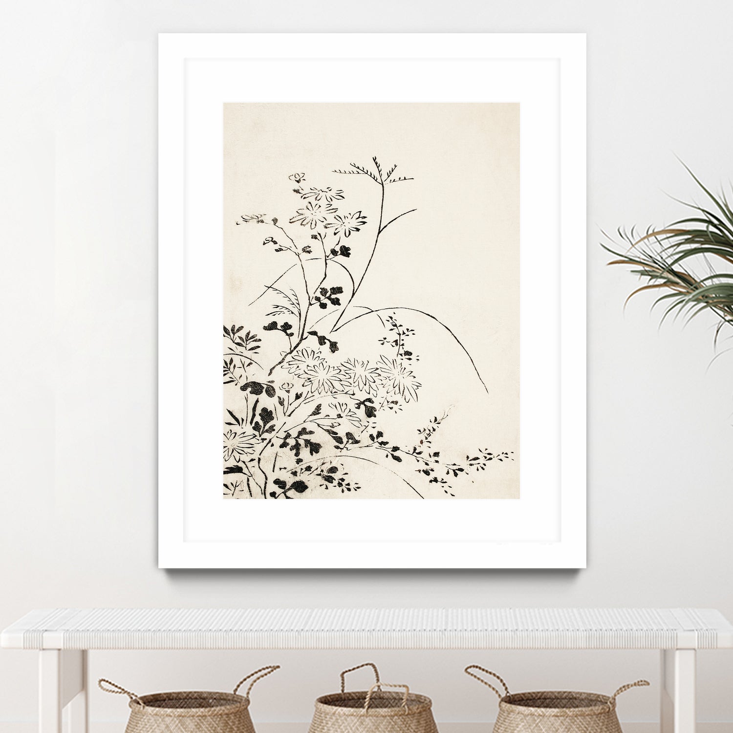 Autumn Flowers and Grasses (1762) by Miyazaki Yuzen on GIANT ART - illustration drawing