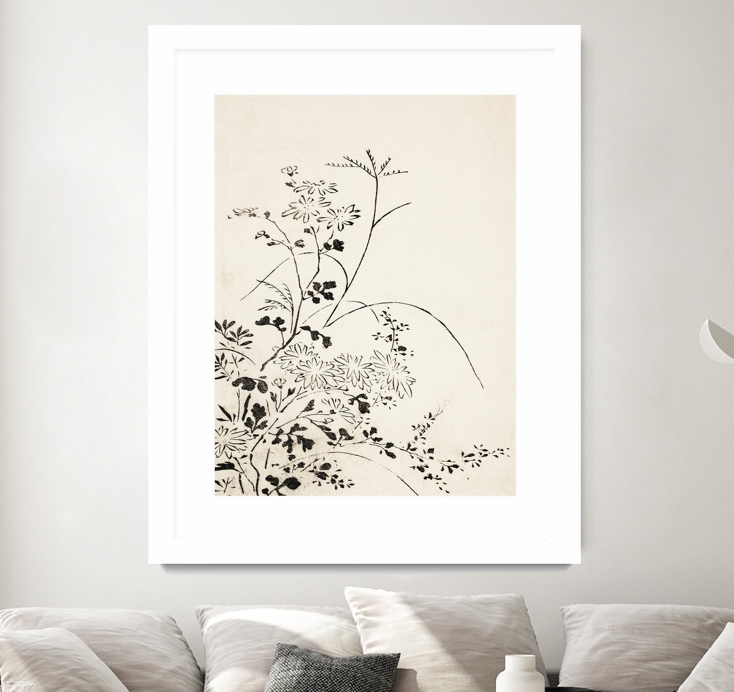 Autumn Flowers and Grasses (1762) by Miyazaki Yuzen on GIANT ART - illustration drawing