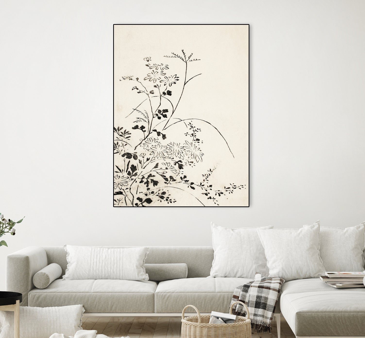 Autumn Flowers and Grasses (1762) by Miyazaki Yuzen on GIANT ART - illustration drawing