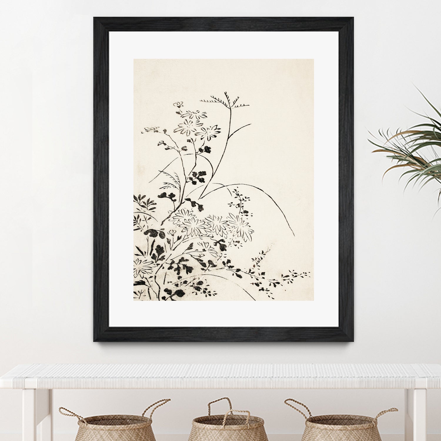 Autumn Flowers and Grasses (1762) by Miyazaki Yuzen on GIANT ART - illustration drawing