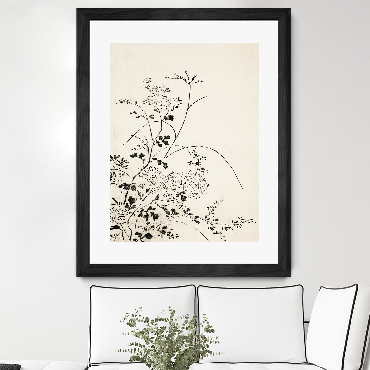 Autumn Flowers and Grasses (1762) by Miyazaki Yuzen on GIANT ART - illustration drawing