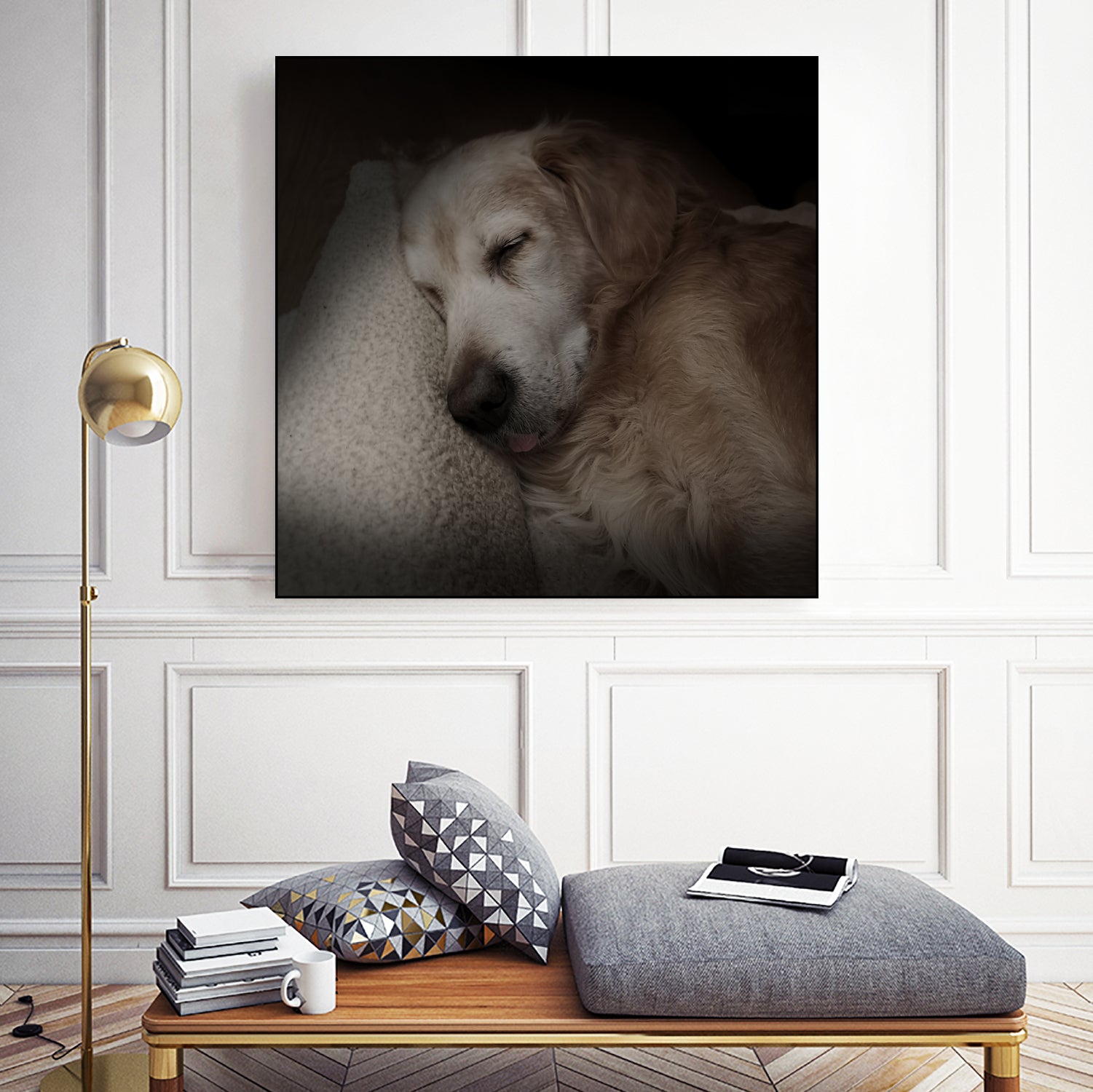 Sleeping Golden by Andreas Magnusson on GIANT ART - animals golden