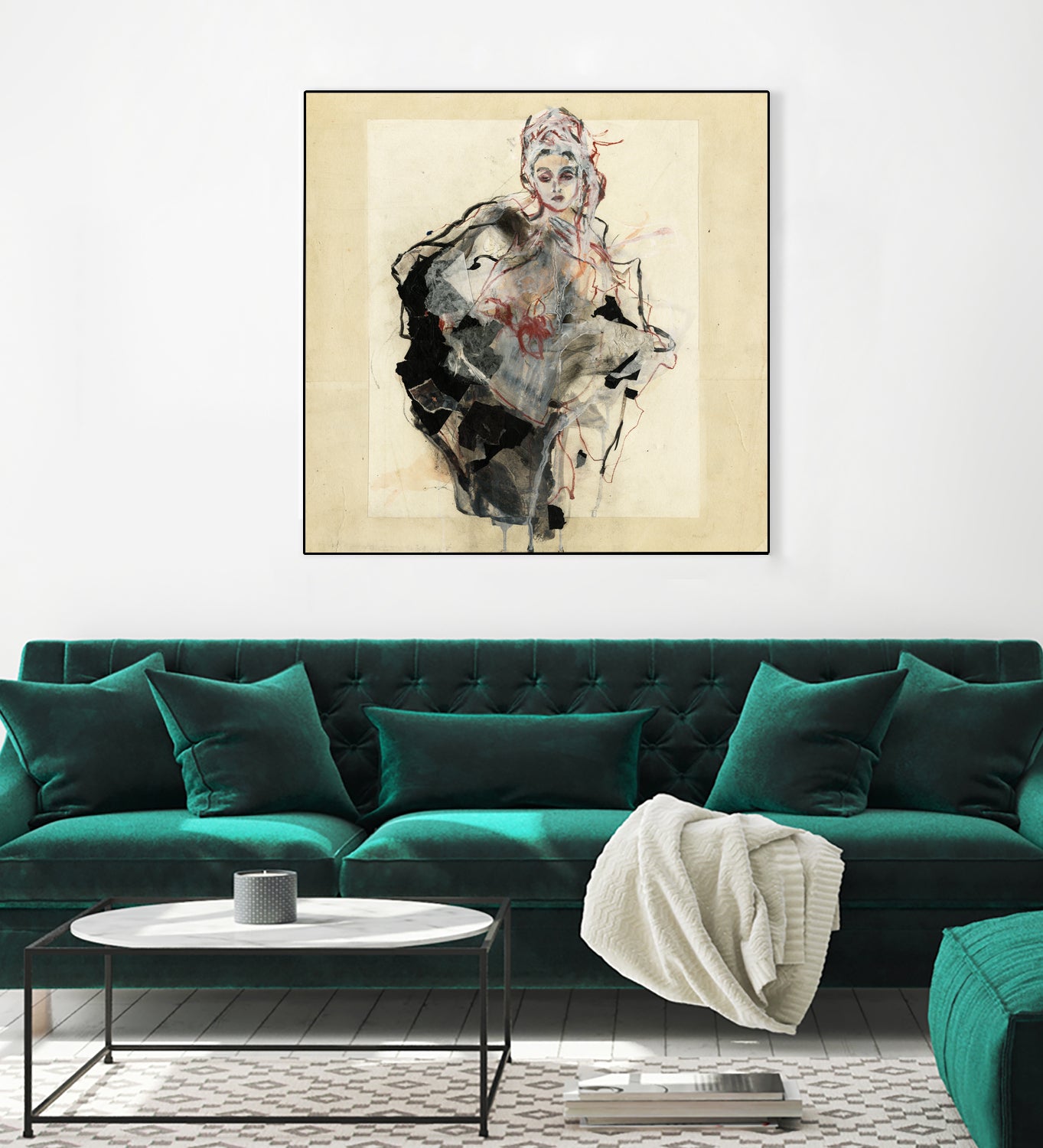 Dynamic Figure Captured by Ute Rathmann on GIANT ART - figurative sketch