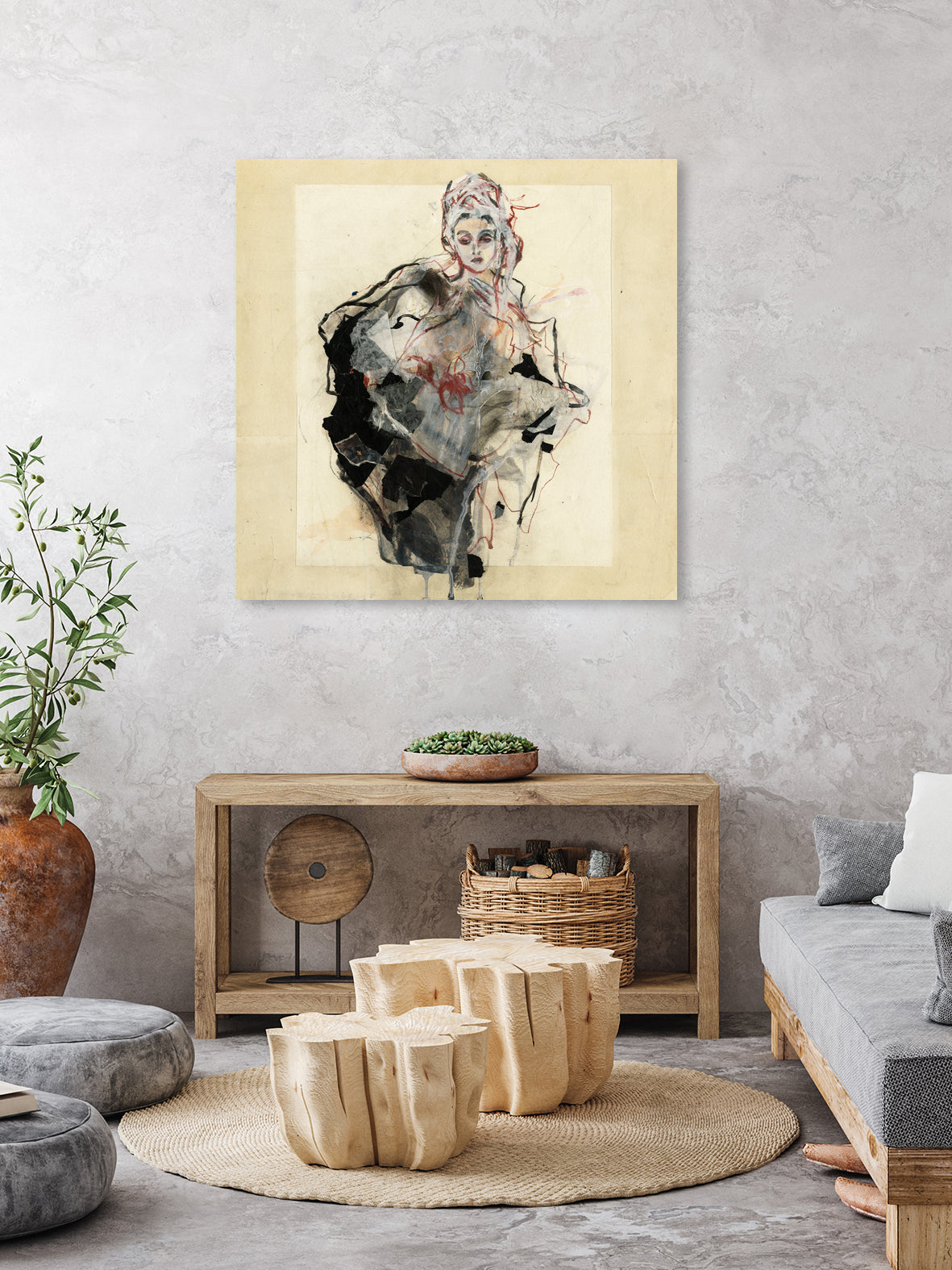 Dynamic Figure Captured by Ute Rathmann on GIANT ART - figurative sketch