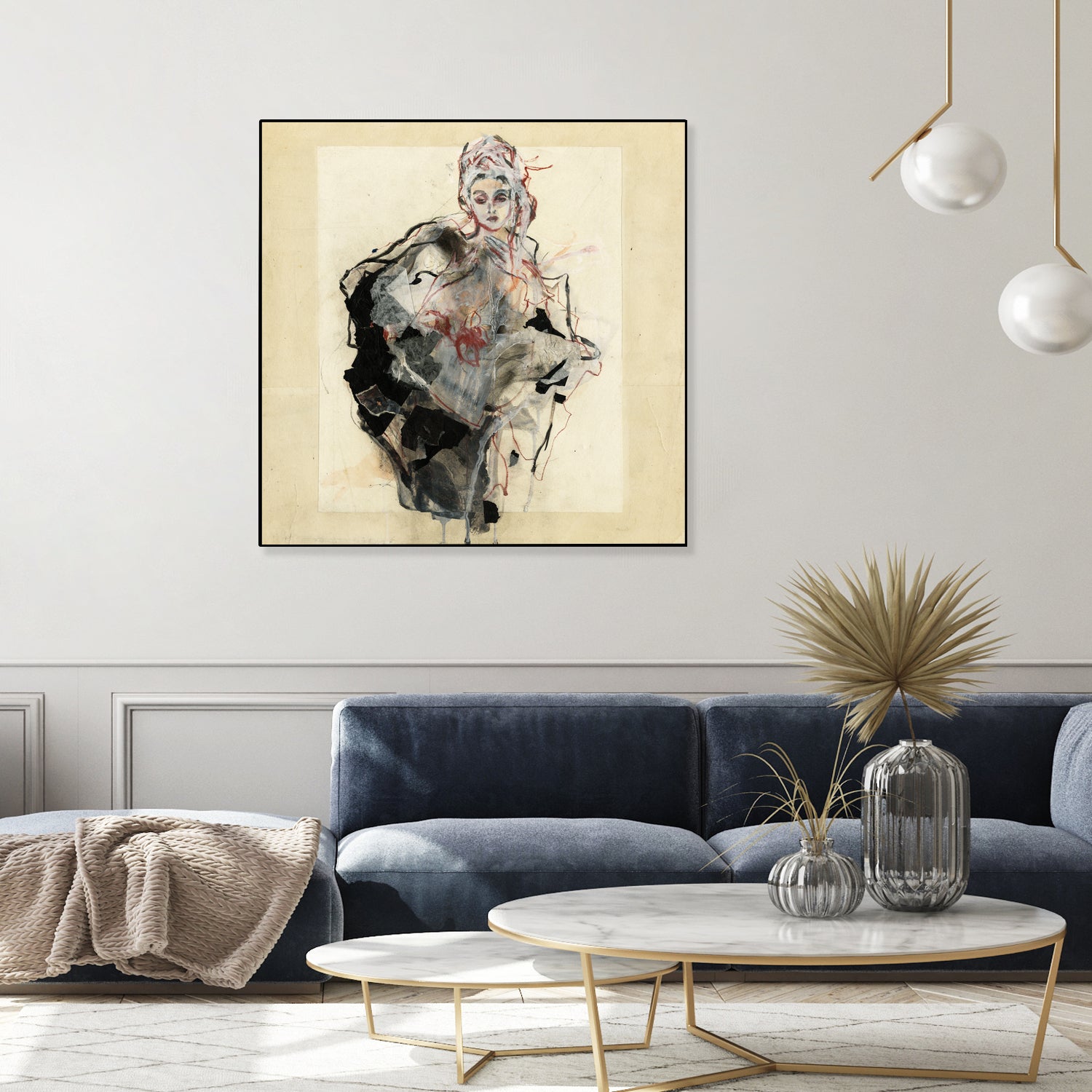 Dynamic Figure Captured by Ute Rathmann on GIANT ART - figurative sketch