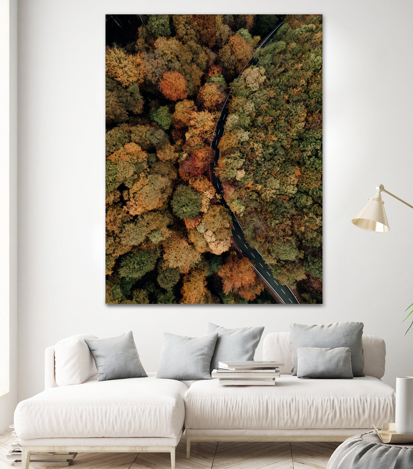 Autumn's Winding Path by Javier Pardina on GIANT ART - forest landscape forest