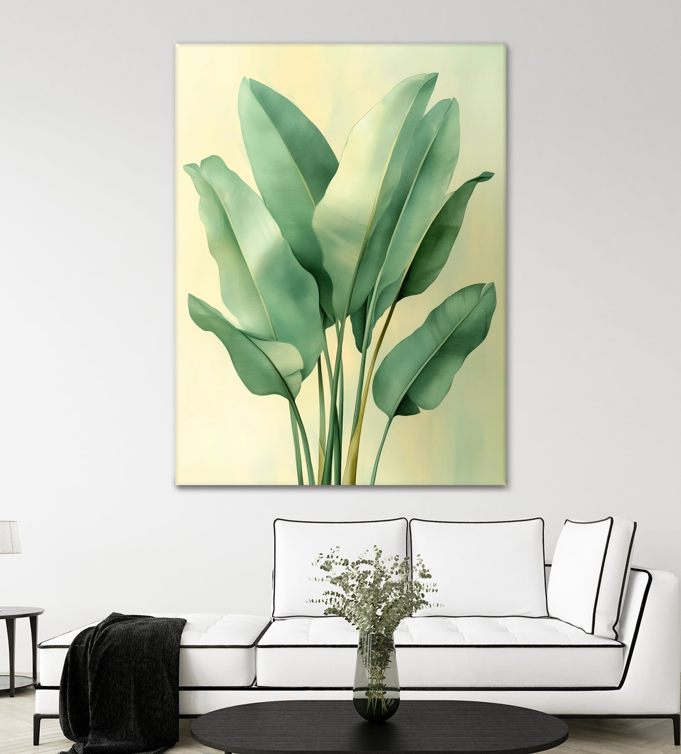 Tropical banana leaves nature art 6 by Justyna Jaszke on GIANT ART - flowers and plants meadow