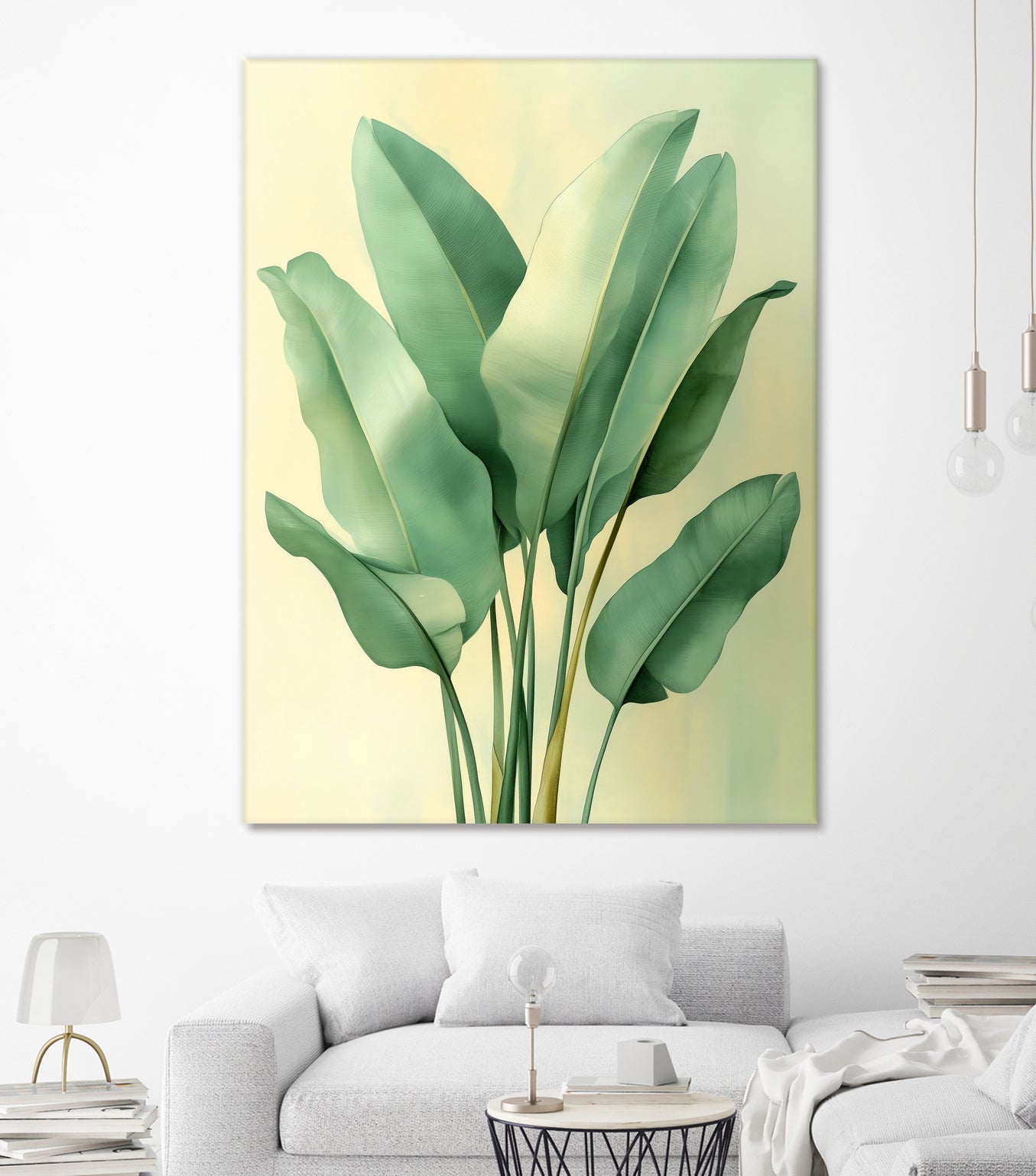 Tropical banana leaves nature art 6 by Justyna Jaszke on GIANT ART - flowers and plants meadow