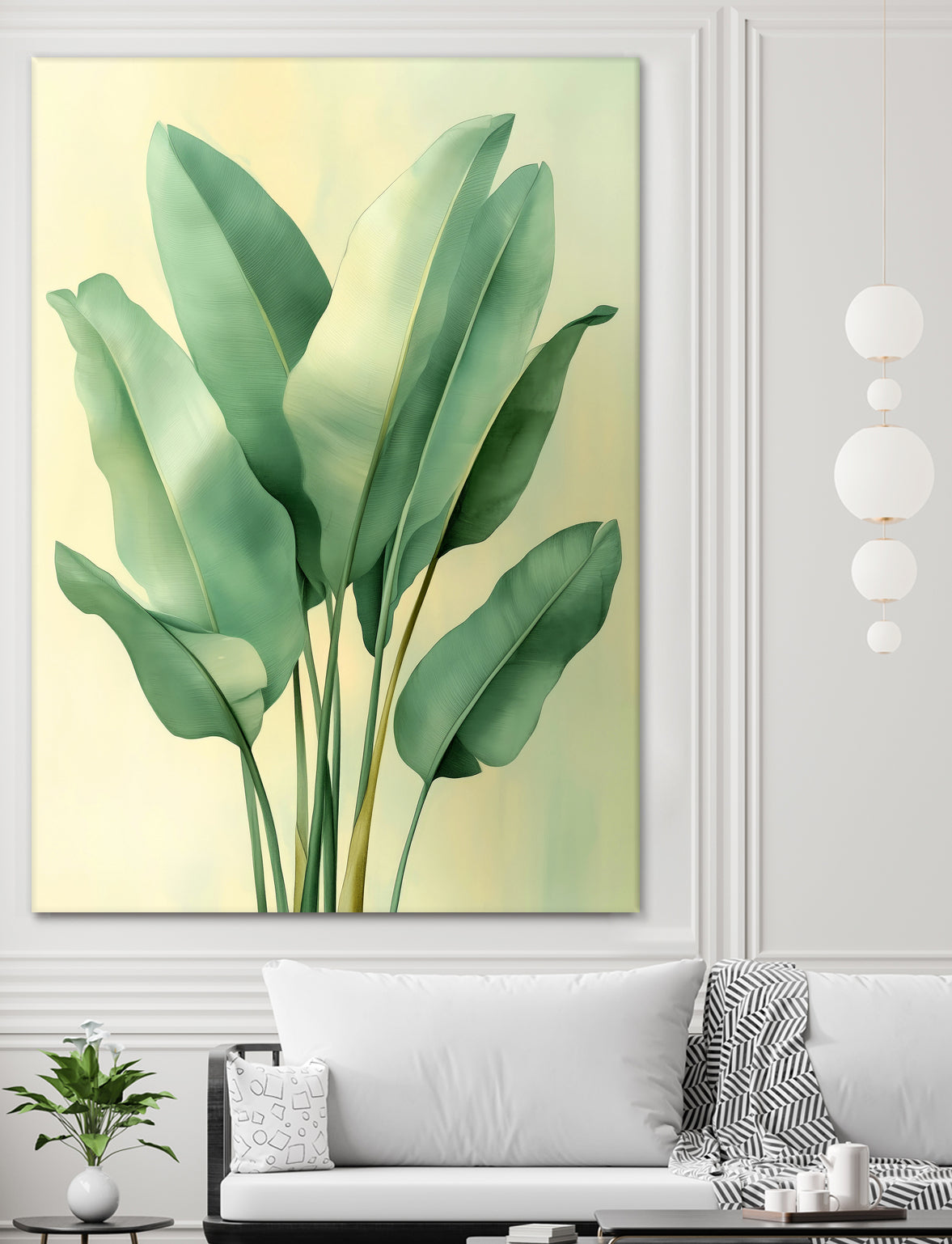 Tropical banana leaves nature art 6 by Justyna Jaszke on GIANT ART - flowers and plants meadow