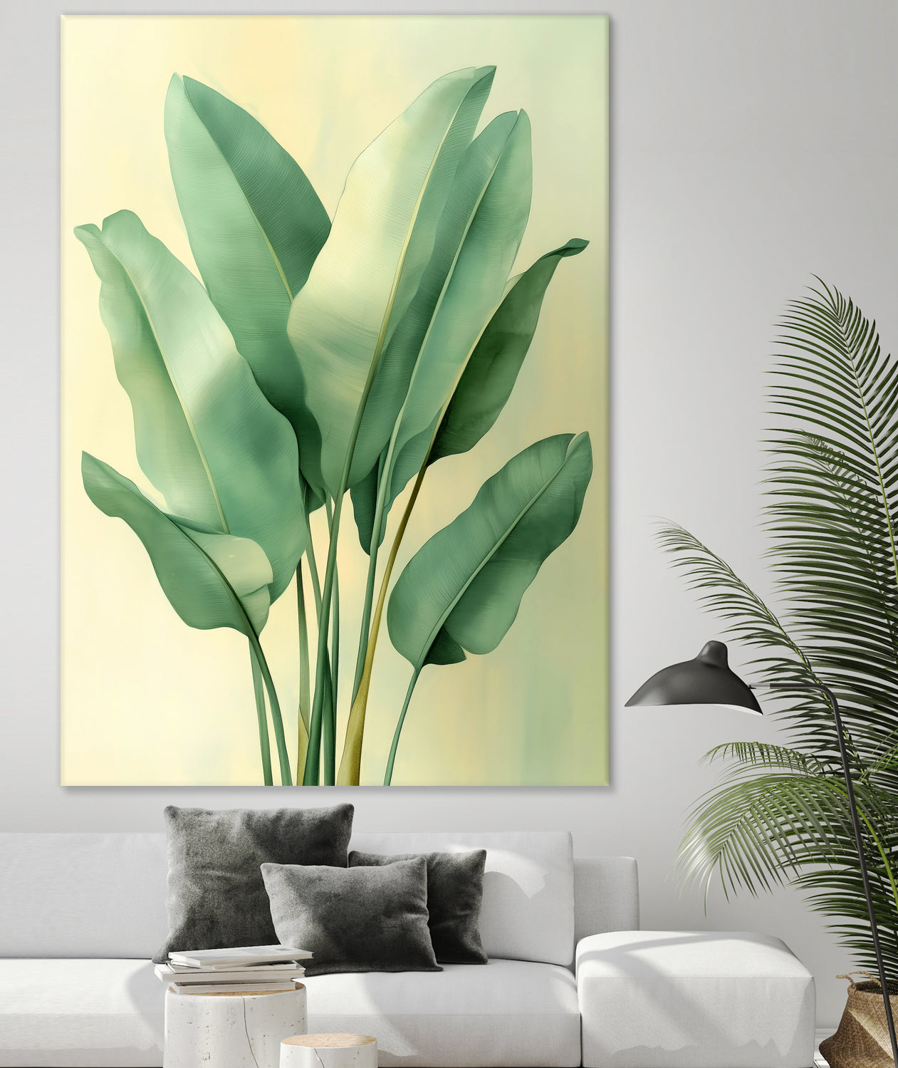 Tropical banana leaves nature art 6 by Justyna Jaszke on GIANT ART - flowers and plants meadow
