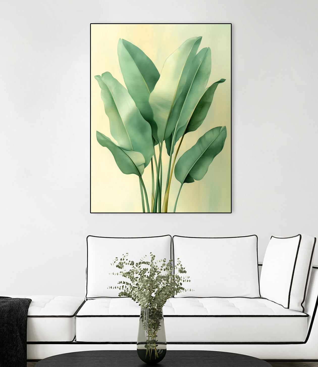 Tropical banana leaves nature art 6 by Justyna Jaszke on GIANT ART - flowers and plants meadow