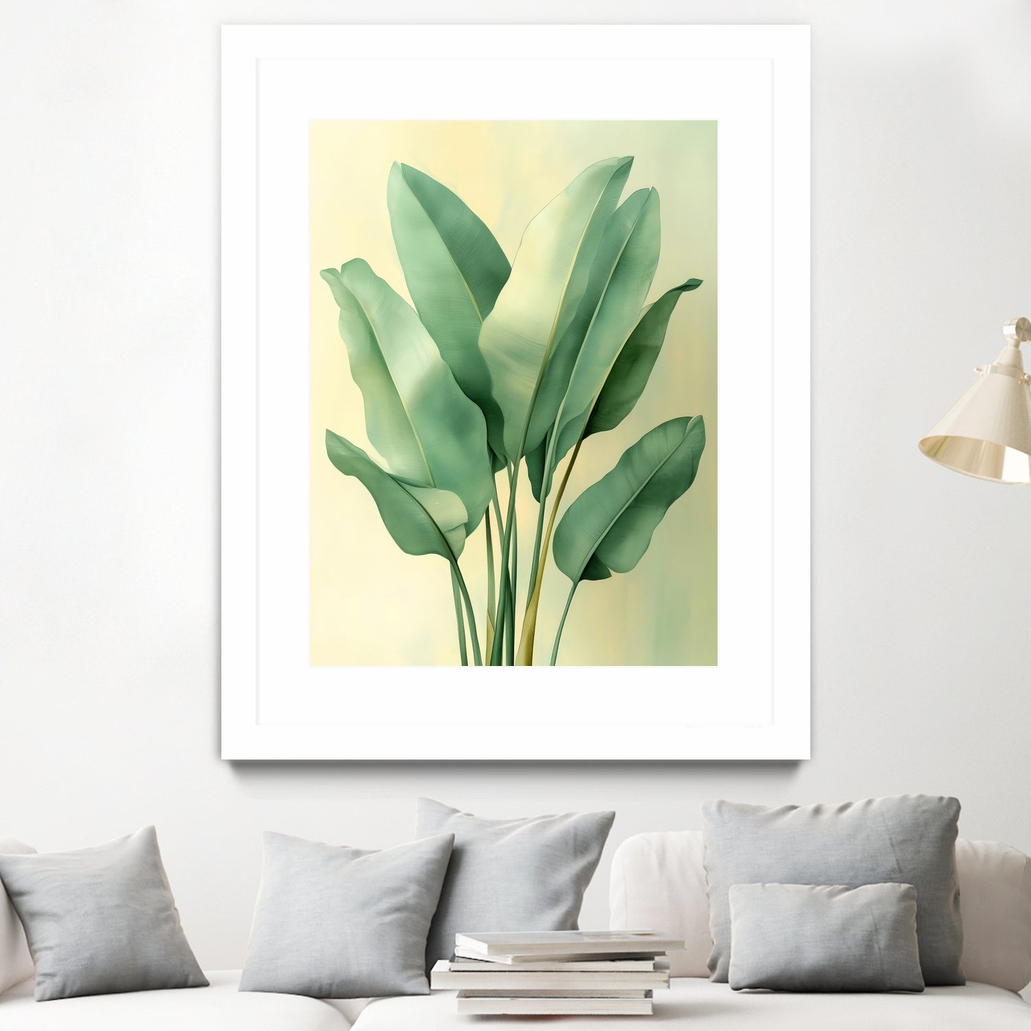 Tropical banana leaves nature art 6 by Justyna Jaszke on GIANT ART - flowers and plants meadow