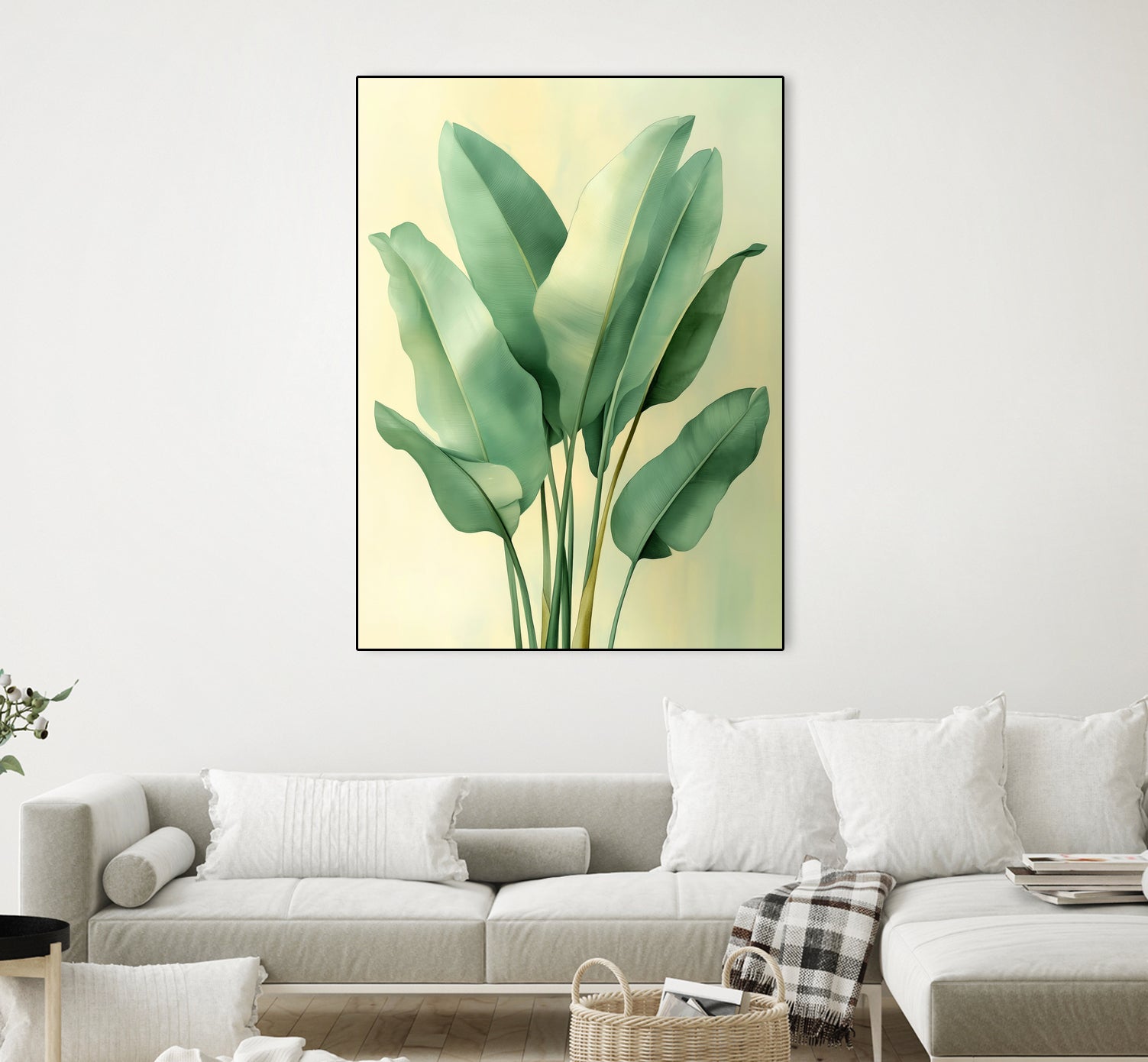 Tropical banana leaves nature art 6 by Justyna Jaszke on GIANT ART - flowers and plants meadow