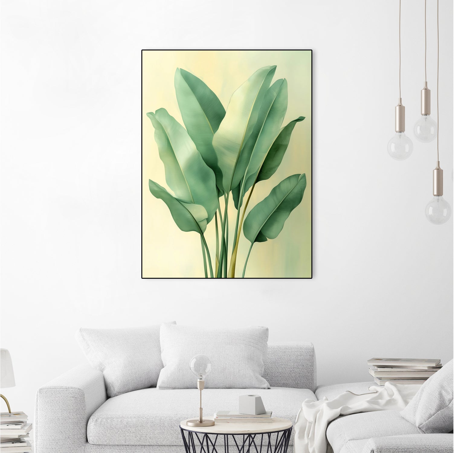 Tropical banana leaves nature art 6 by Justyna Jaszke on GIANT ART - flowers and plants meadow