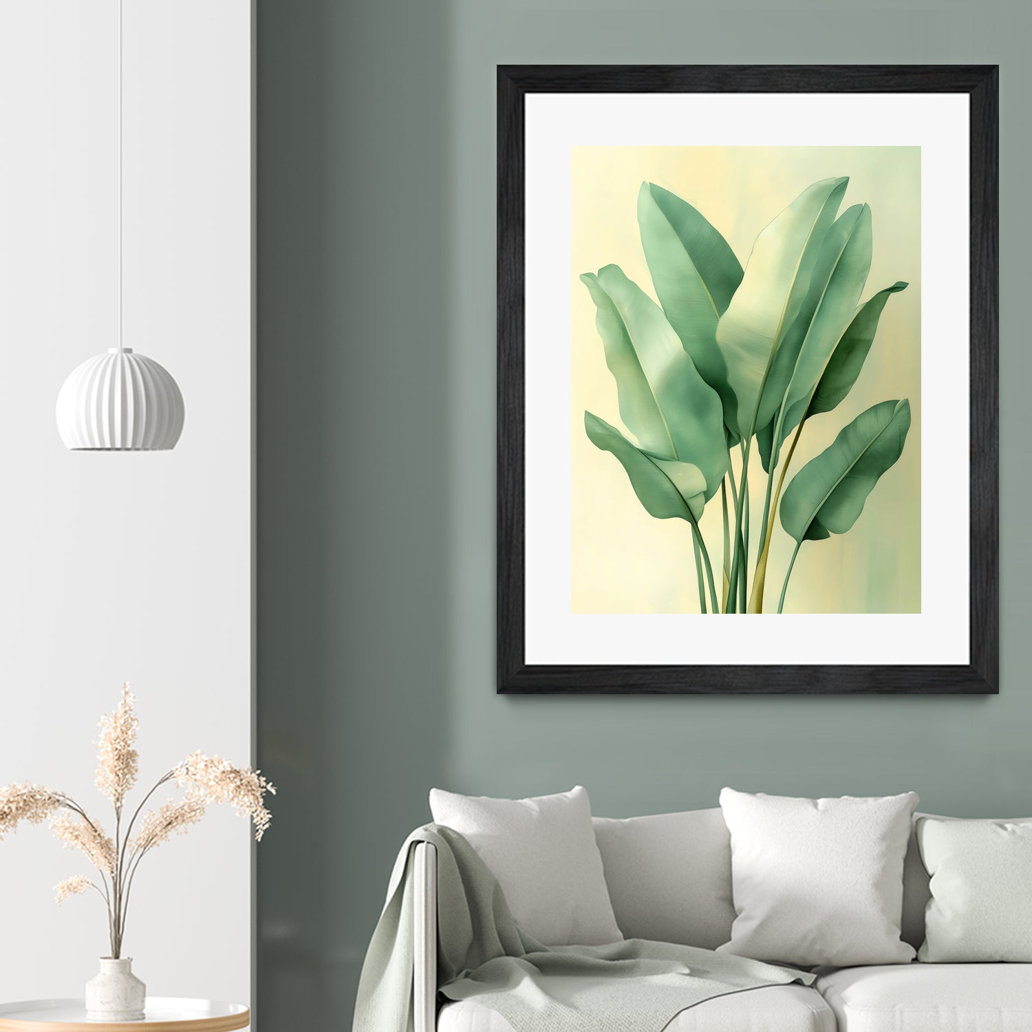 Tropical banana leaves nature art 6 by Justyna Jaszke on GIANT ART - flowers and plants meadow