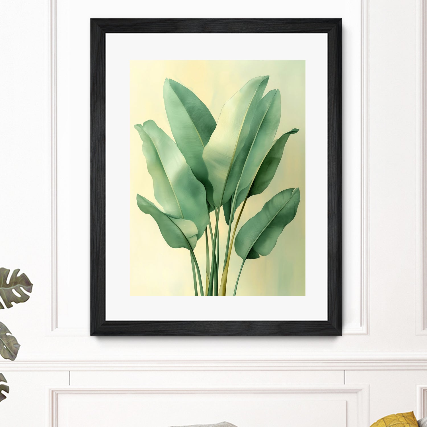 Tropical banana leaves nature art 6 by Justyna Jaszke on GIANT ART - flowers and plants meadow