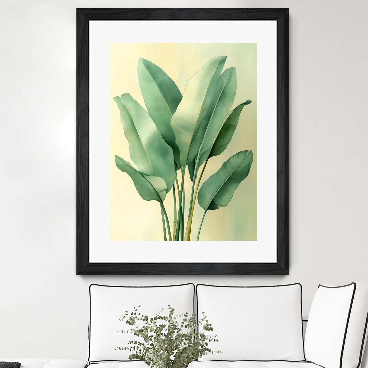 Tropical banana leaves nature art 6 by Justyna Jaszke on GIANT ART - flowers and plants meadow