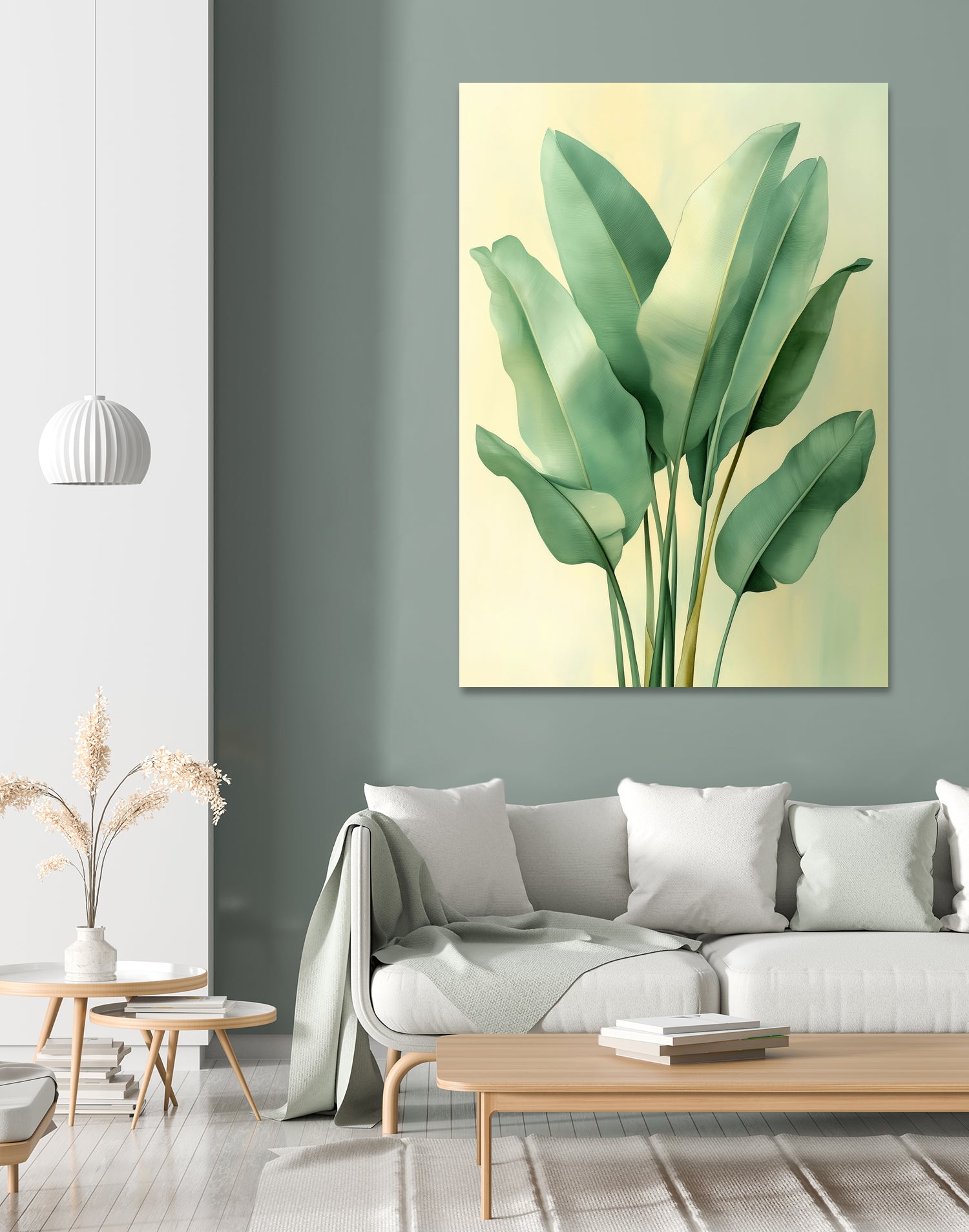 Tropical banana leaves nature art 6 by Justyna Jaszke on GIANT ART - flowers and plants meadow