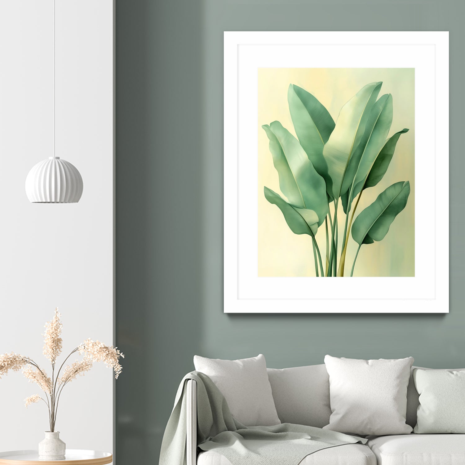Tropical banana leaves nature art 6 by Justyna Jaszke on GIANT ART - flowers and plants meadow