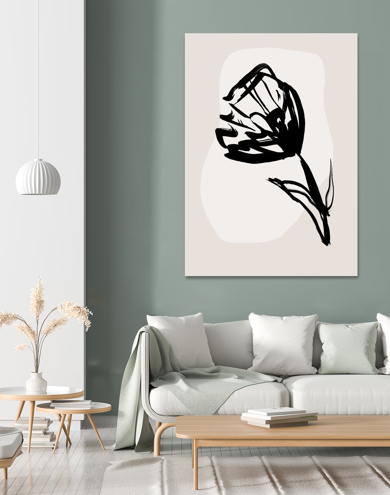 Monochrome Blossom by Treechild on GIANT ART - flowers and plants minimalist-floral-art
