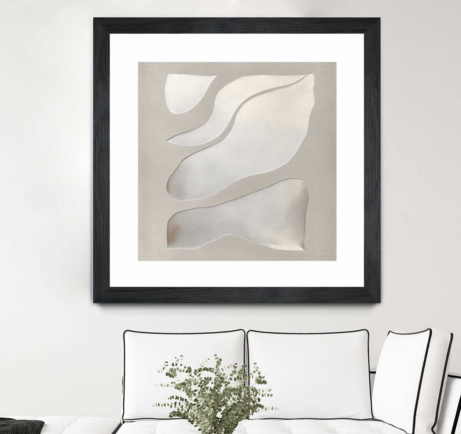 Flowing Shapes in Soft Neutral Tones by Alma on GIANT ART - abstract abstract