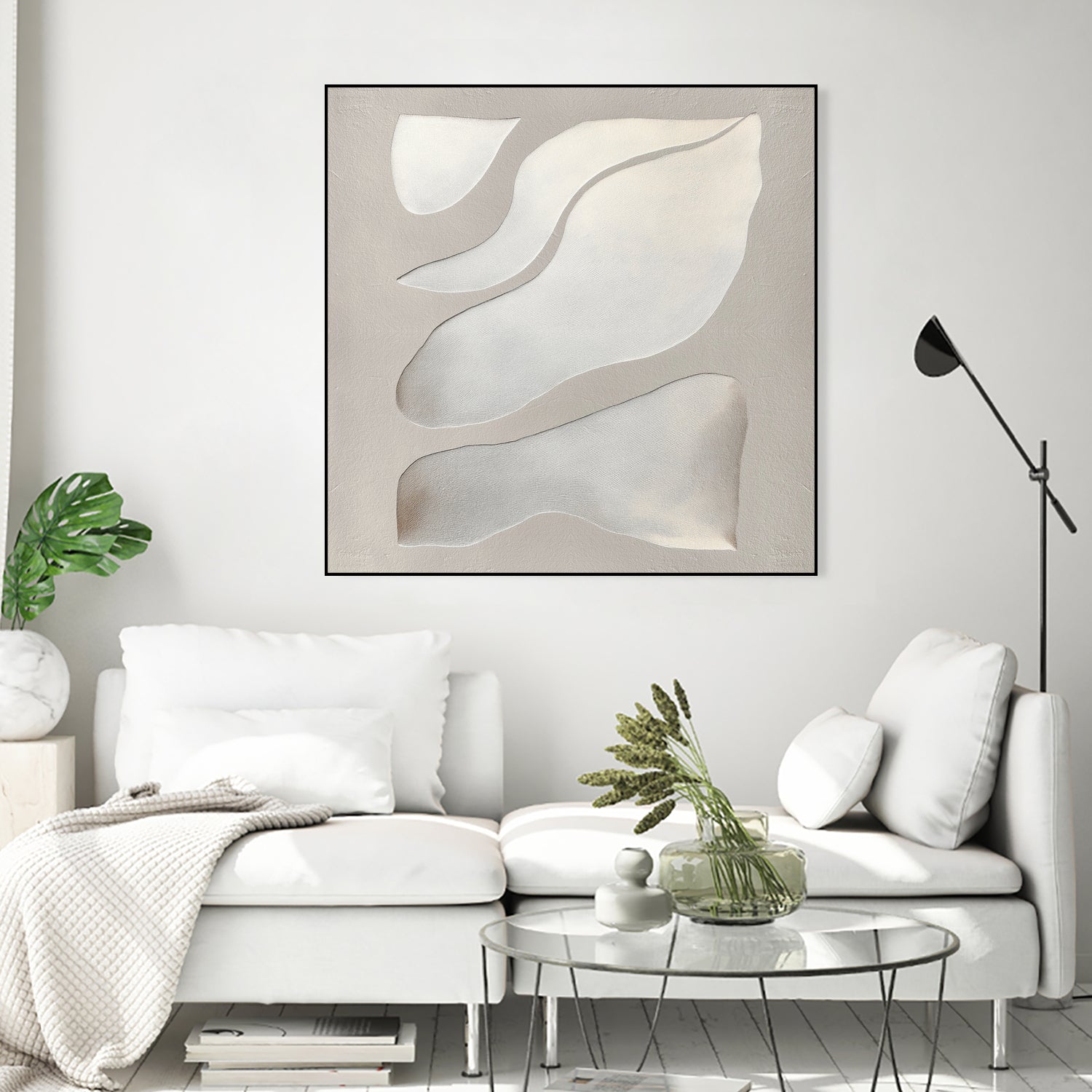 Flowing Shapes in Soft Neutral Tones by Alma on GIANT ART - abstract abstract