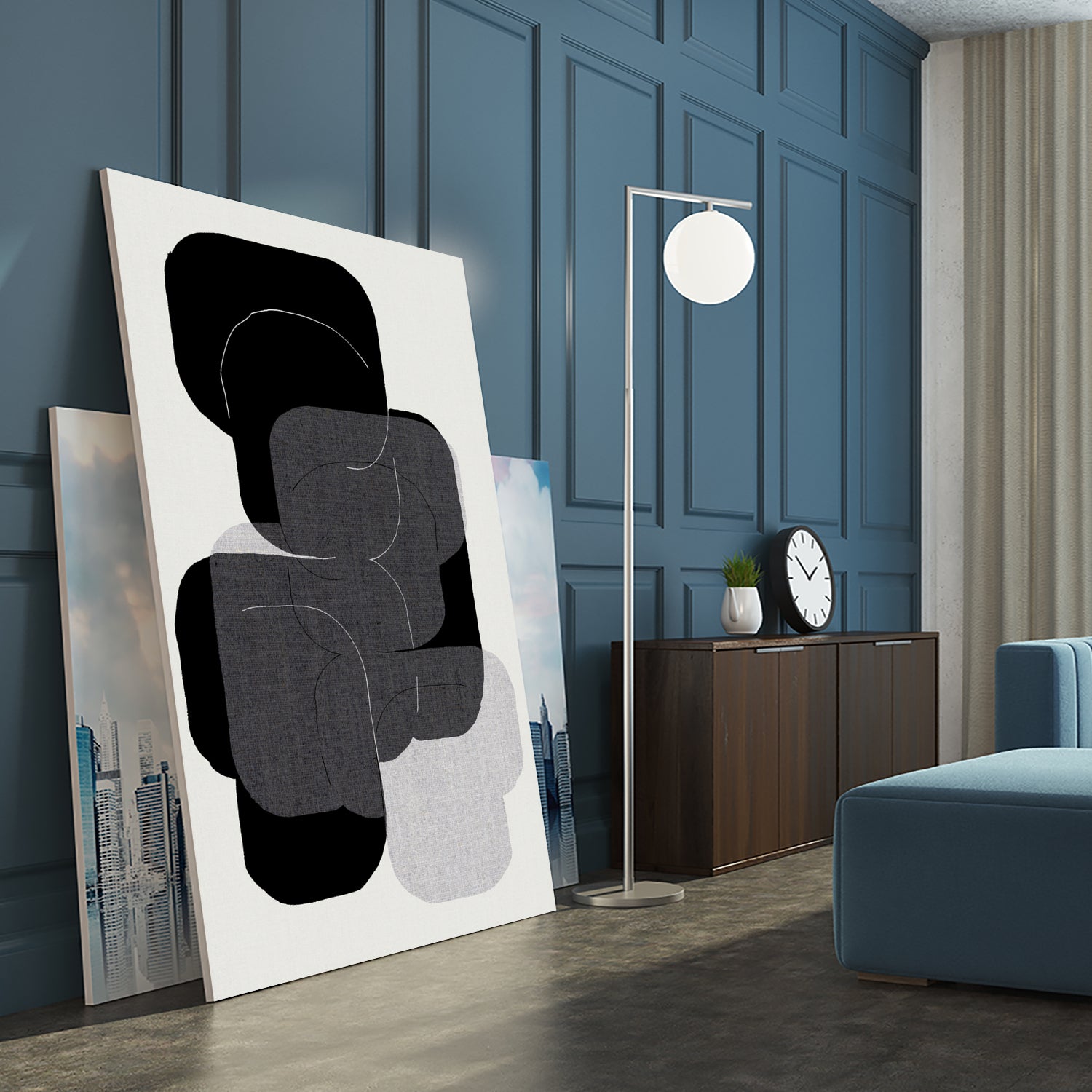 Abstract Forms in Black by cartissi on GIANT ART - abstract grey